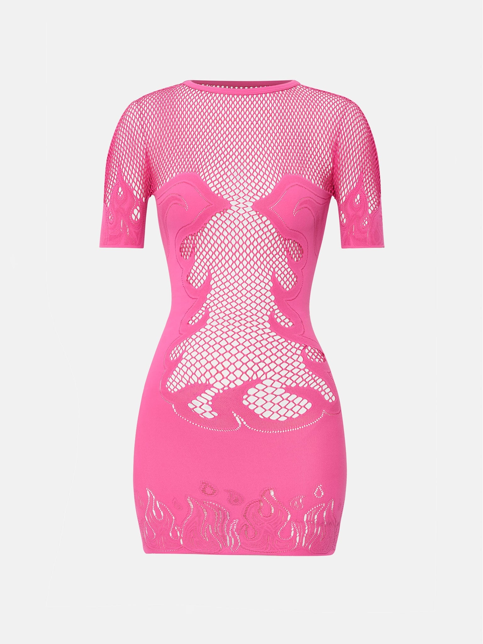 PIN UP MINI DRESS PINK - 8