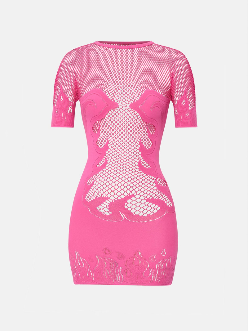 PIN UP MINI DRESS PINK 8