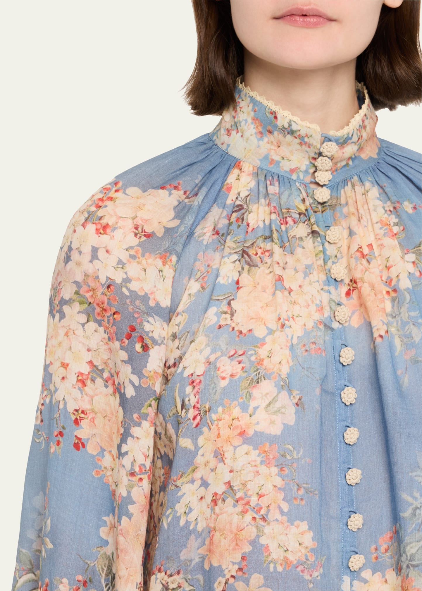 Cascadian Floral Billow Blouse - 5