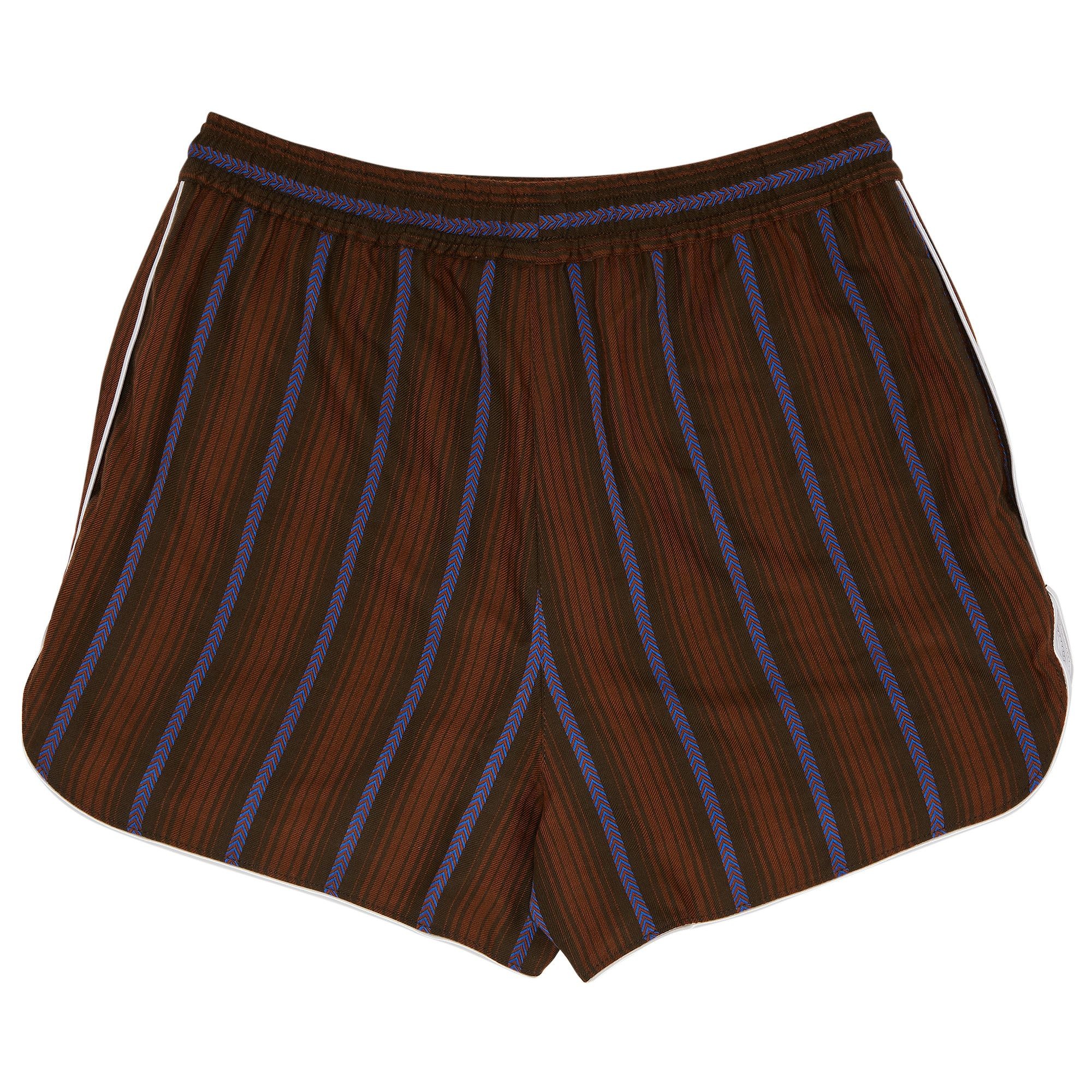 Wales Bonner Life Shorts 'Brown/Blue' - 2