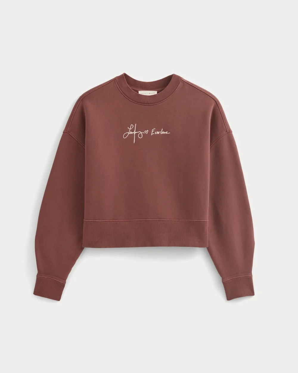 EVERLANE X THE LAUFEY FOUNDATION CROPPED SWEATSHIRT - 1