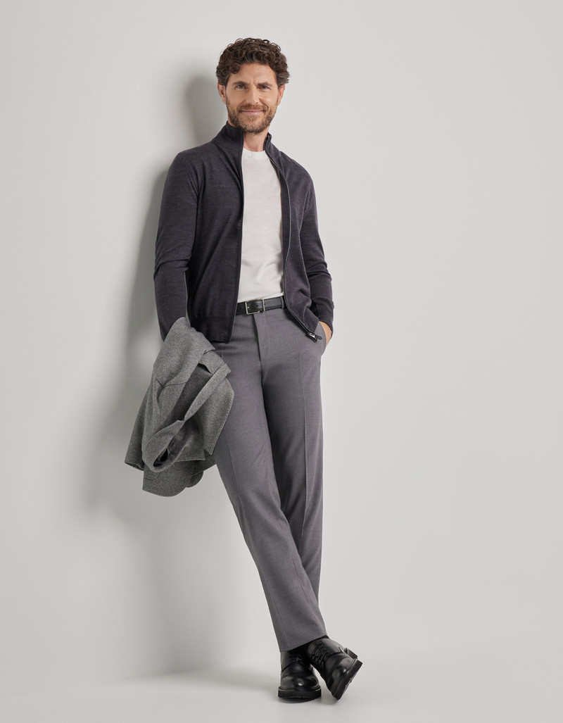 Canali PANTS IN GREY WOOL outlook