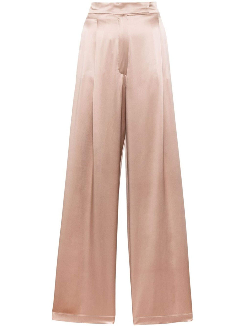 Fiesta wide-leg silk trousers - 1