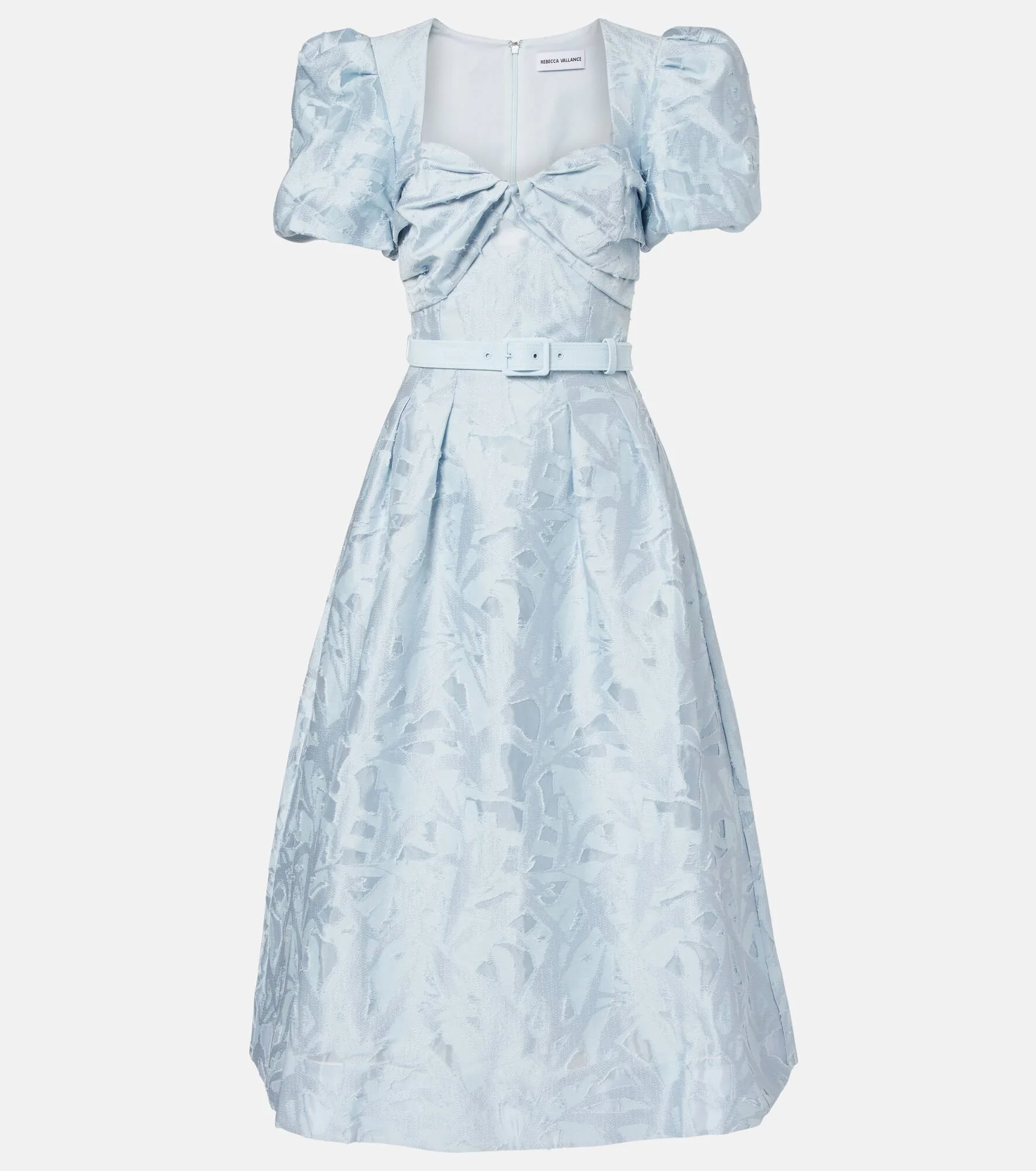 Anneli cotton-blend jacquard midi dress - 1