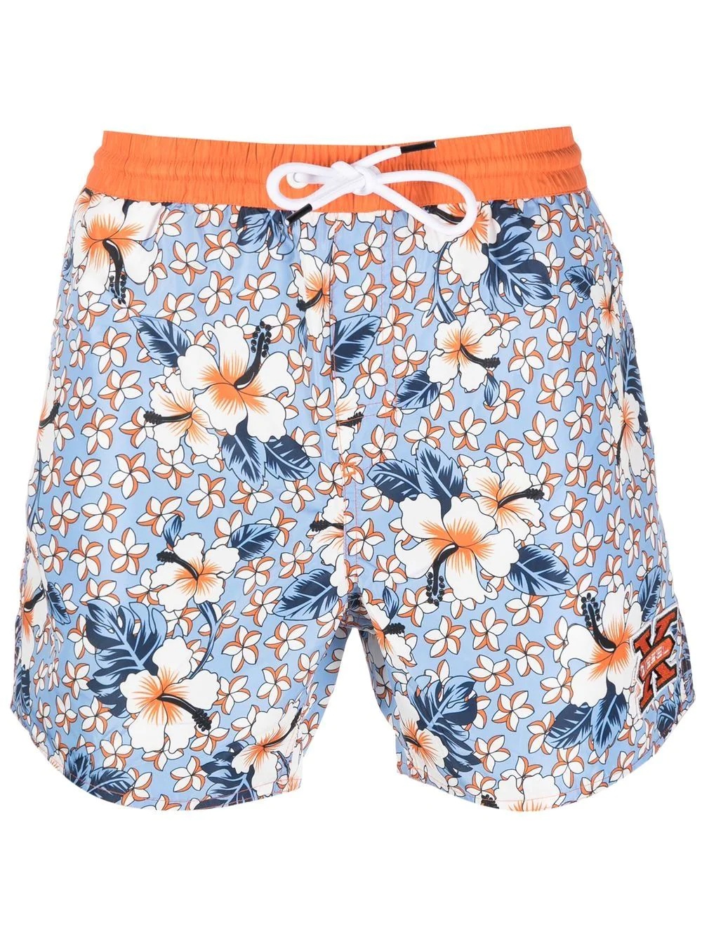 floral-print swim shorts - 1