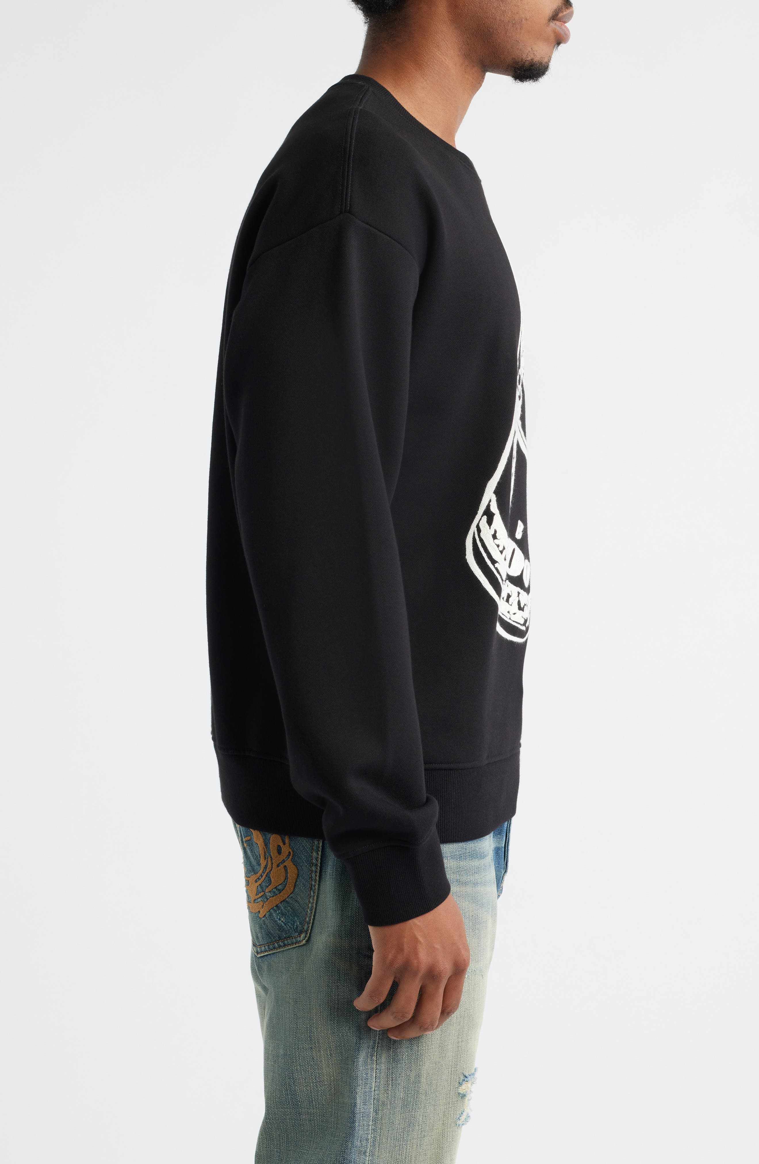 ICECREAM Roll Graphic Sweatshirt in Black at Nordstrom - 3
