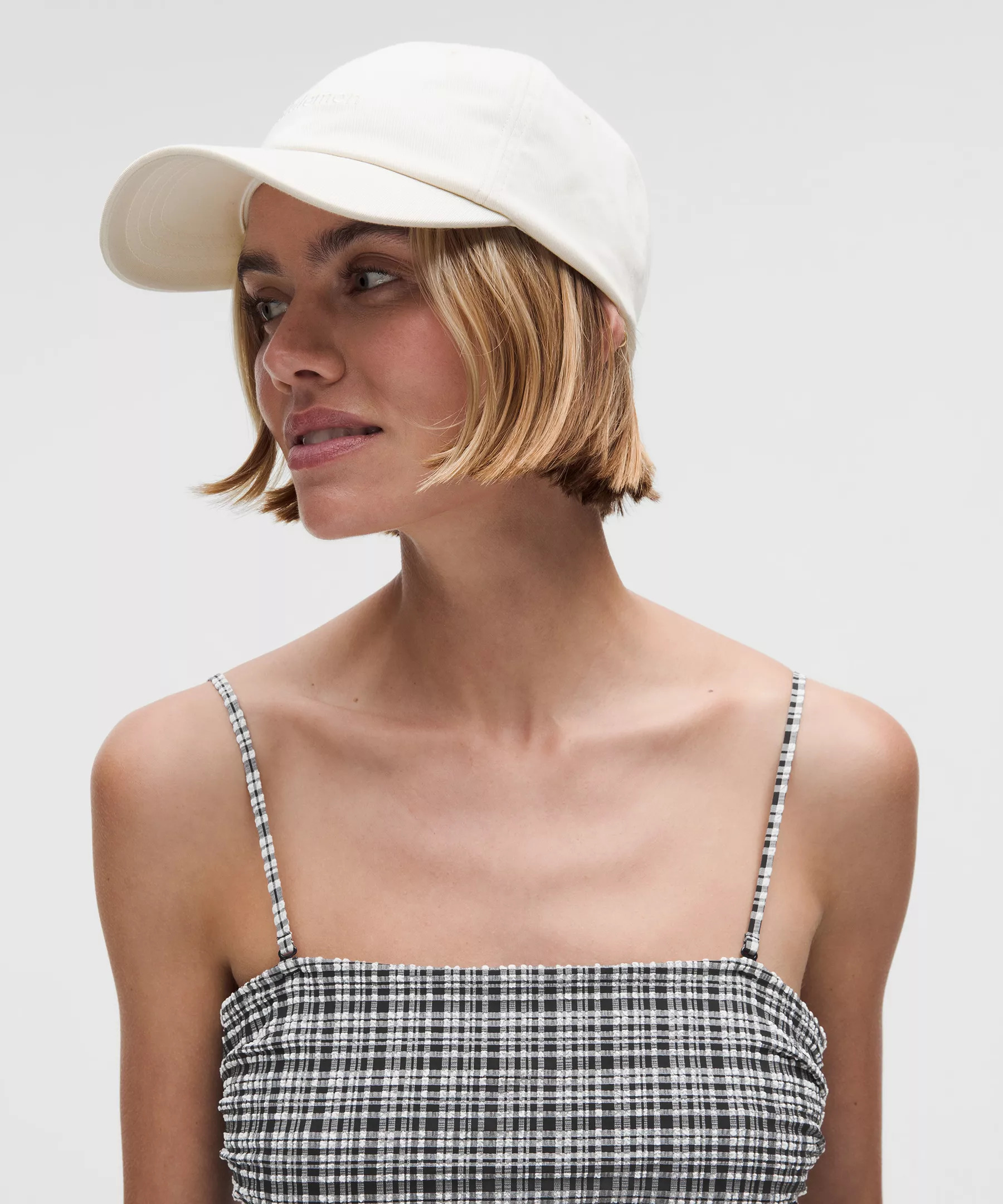 Seersucker Check Ruched Midi Dress - 3