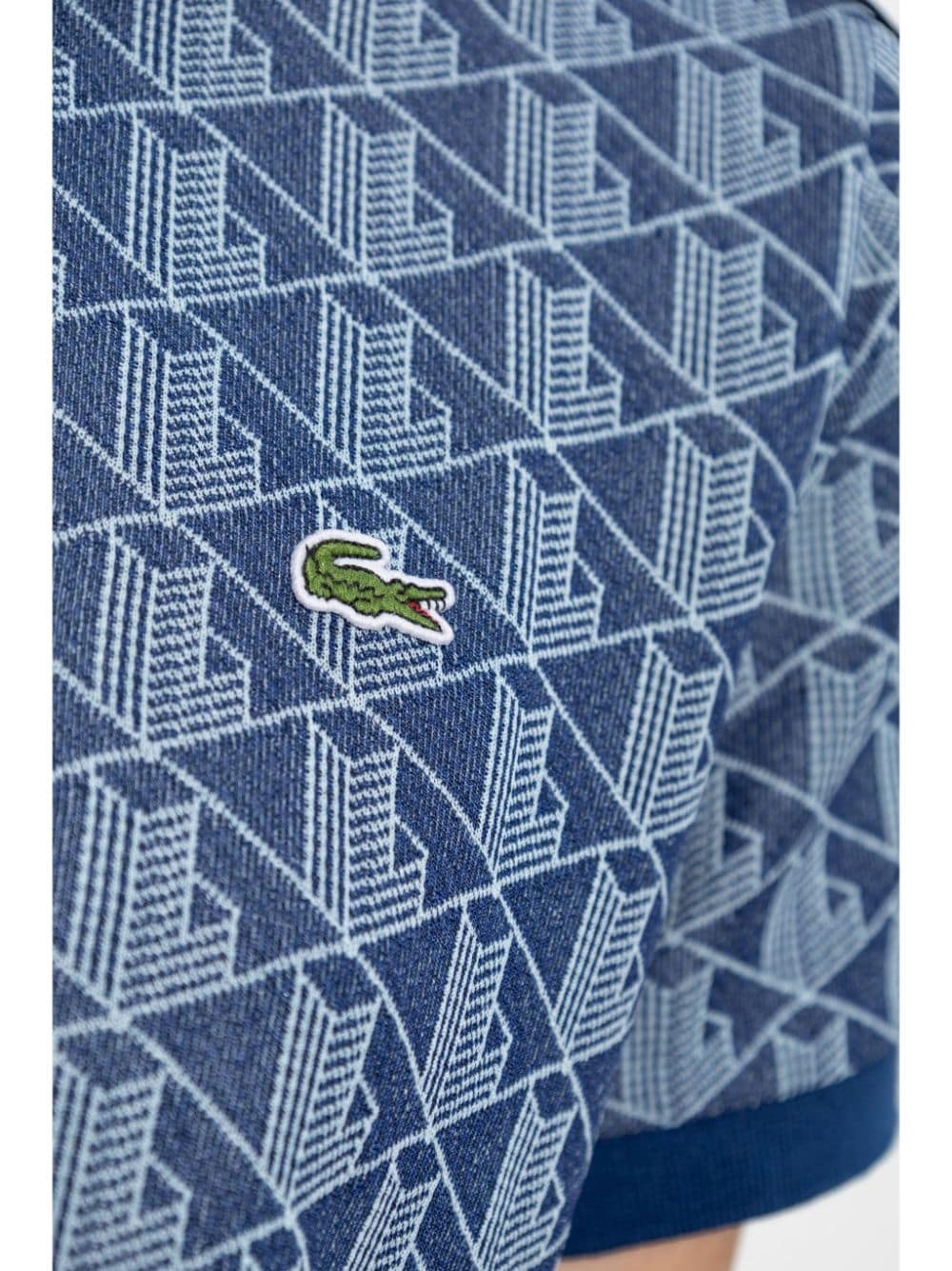 jacquard monogram polo shirt - 5