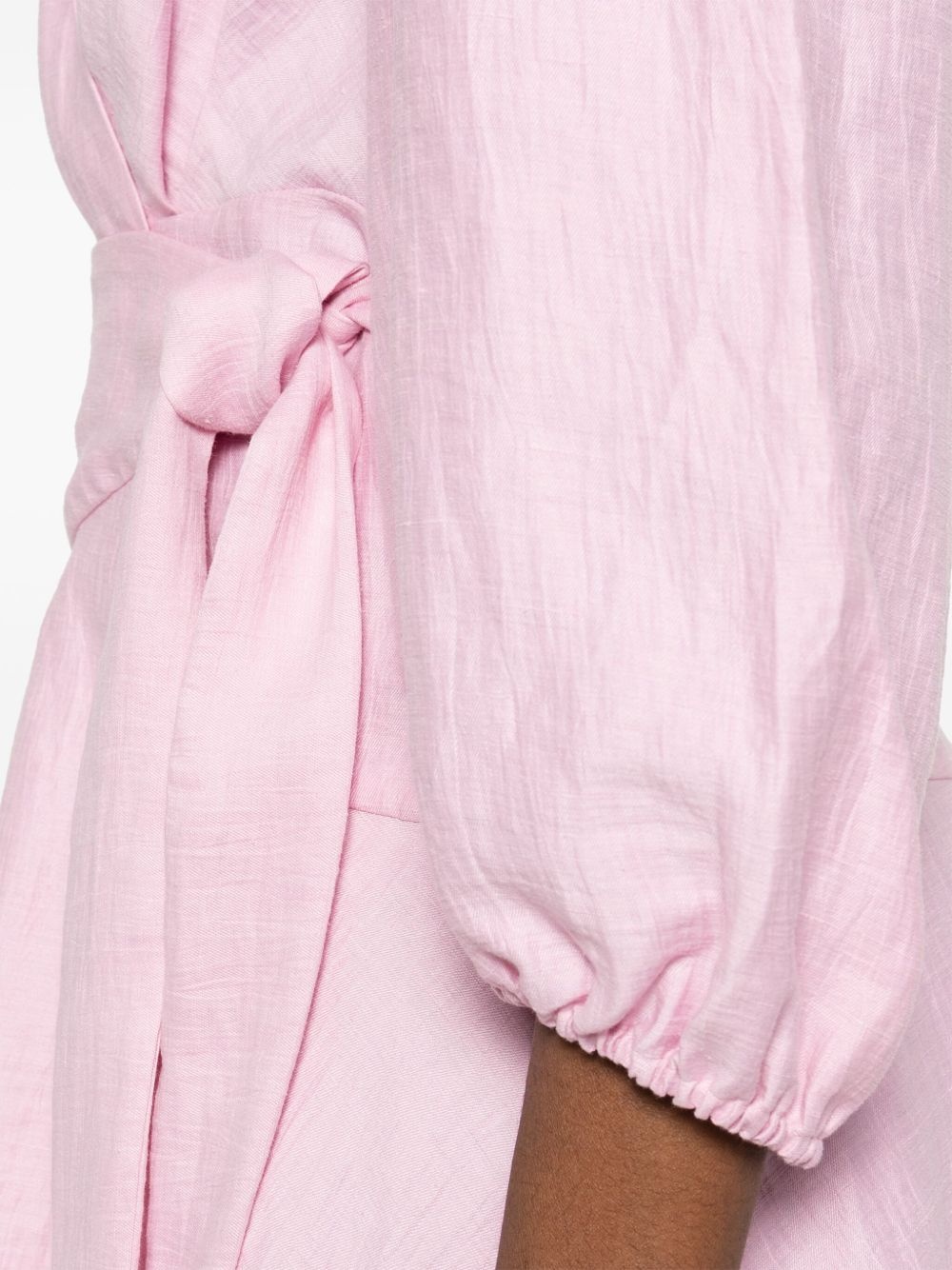 wrap mini dress - 5
