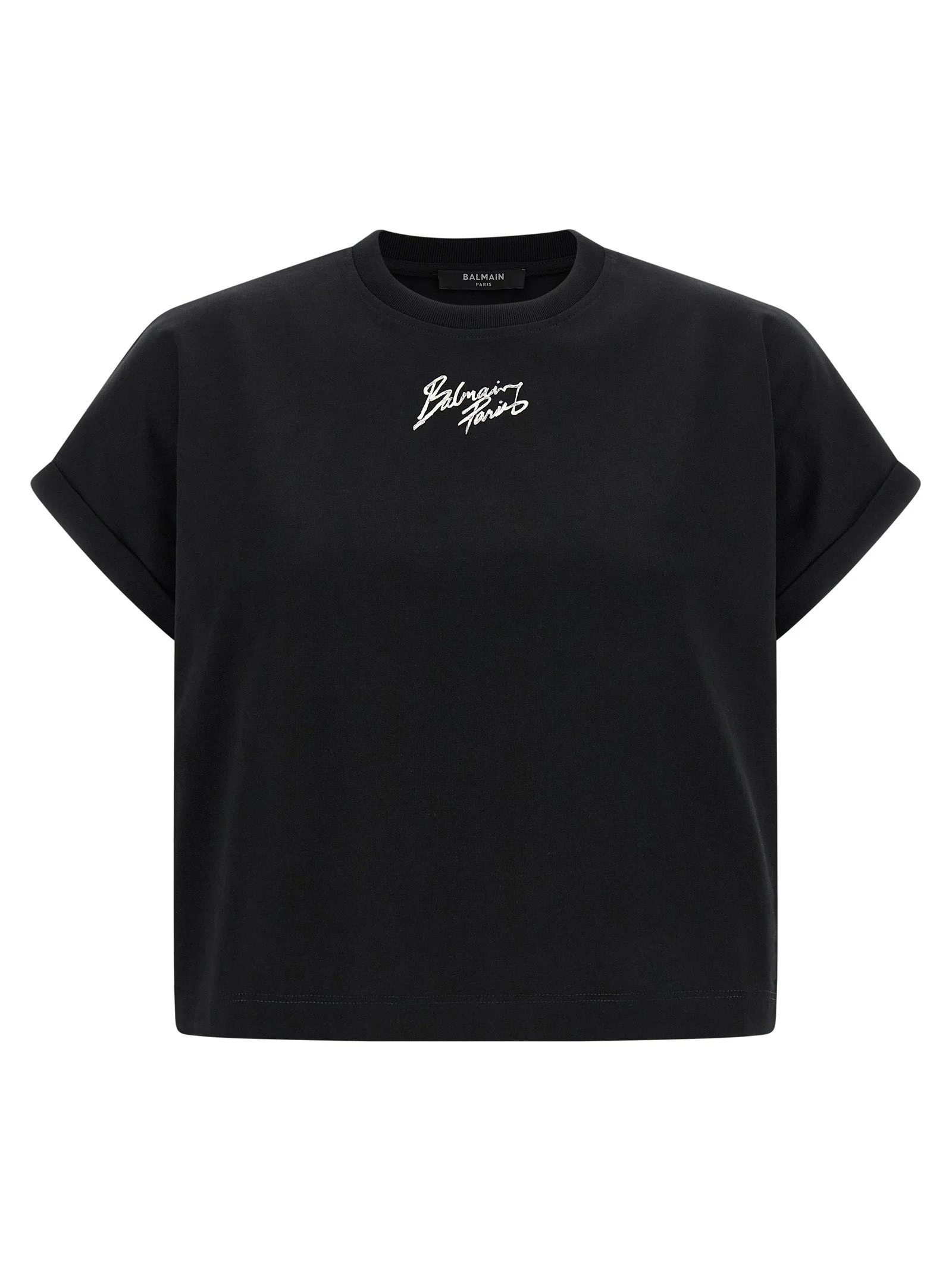 Cropped T-Shirt Black - 1