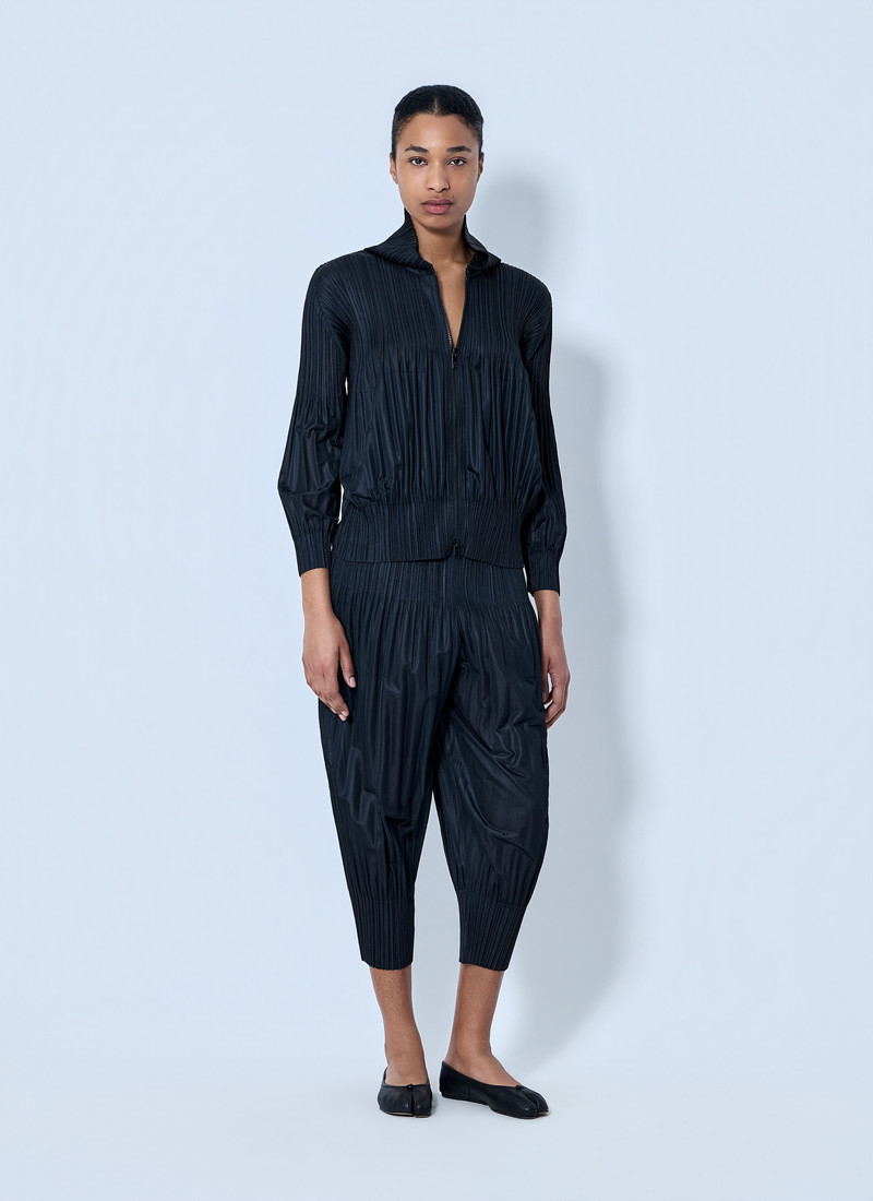 Pleats Please Issey Miyake Pleated Cropped Trousers outlook