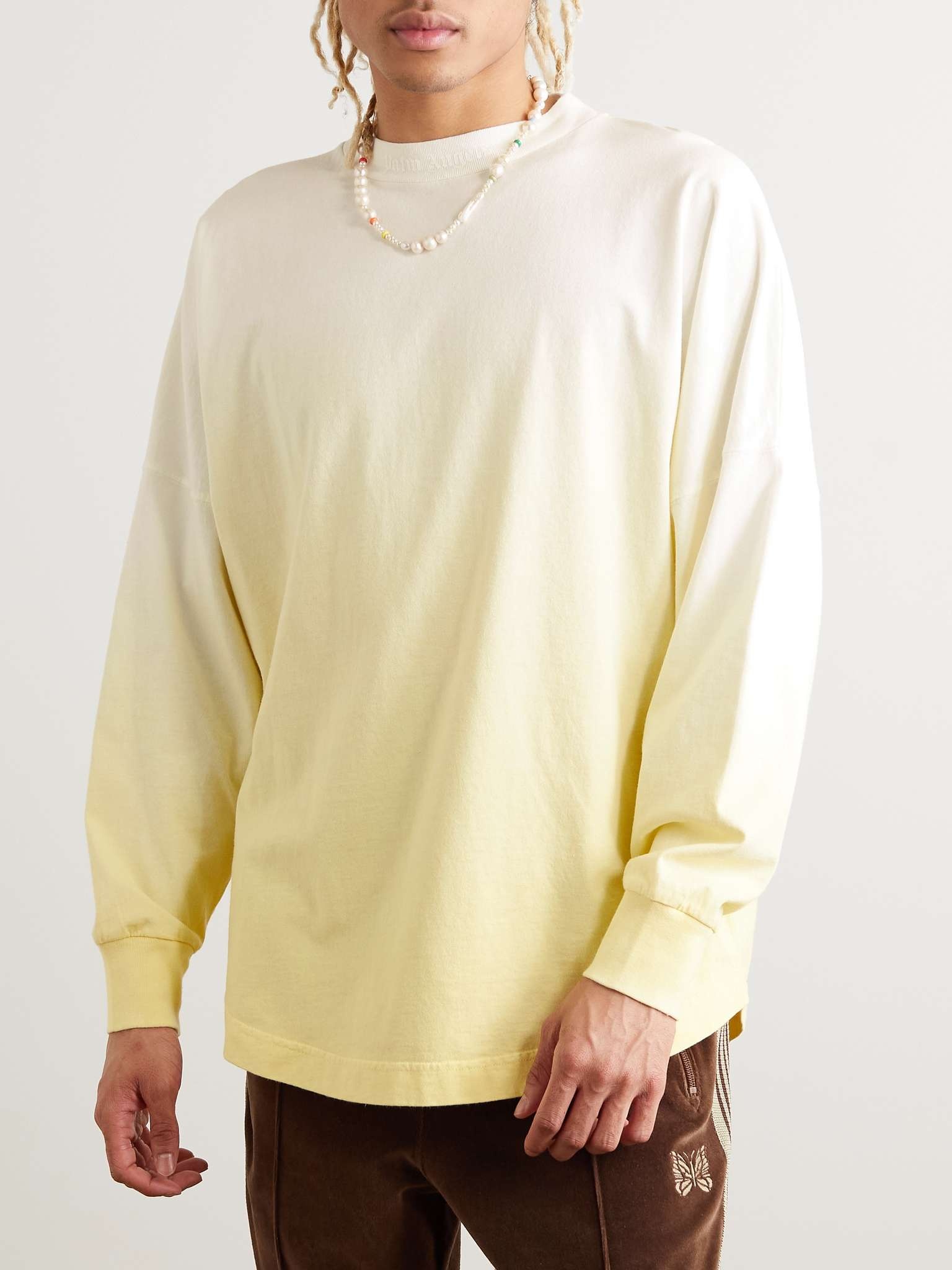Logo-Print Ombré Cotton-Jersey T-Shirt - 2