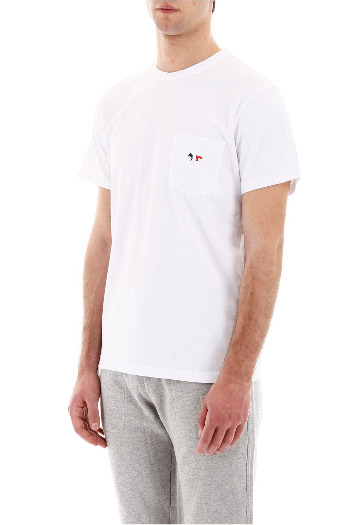 T-SHIRT WITH POCKET AND TRICOLOUR FOX - 3