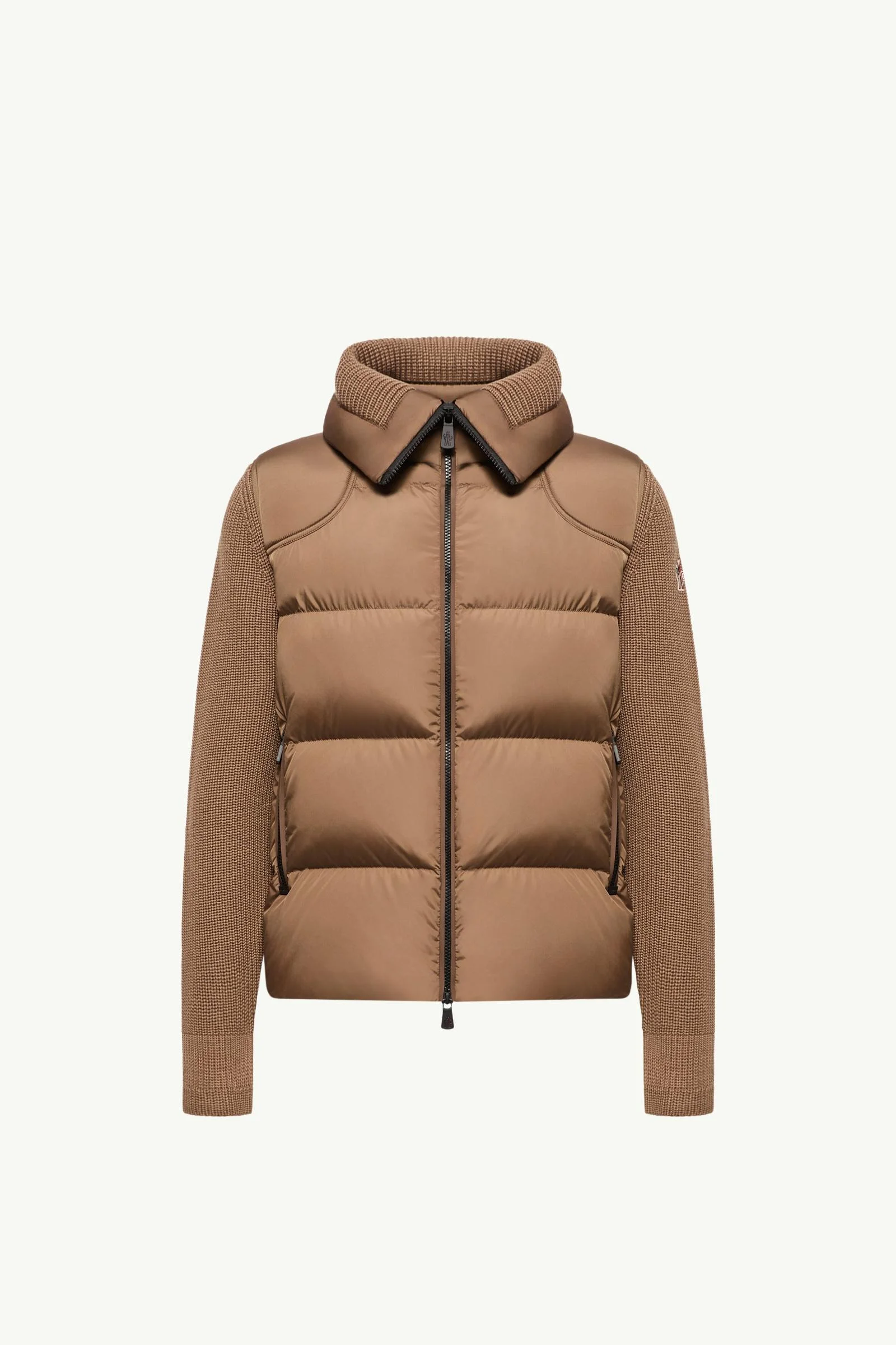 Padded Wool Zip-Up Cardigan - 1