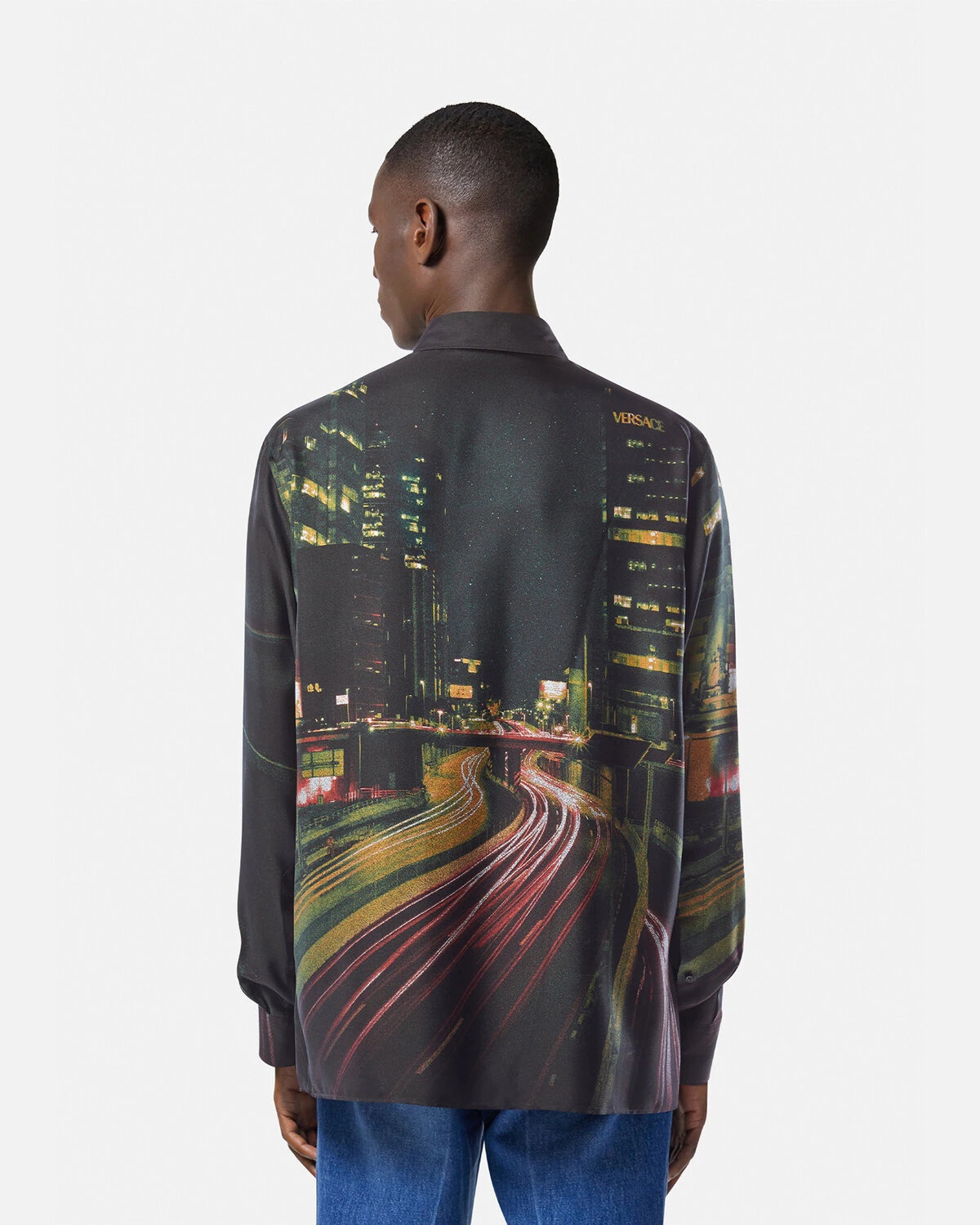 Versace City Lights Silk Shirt - 4