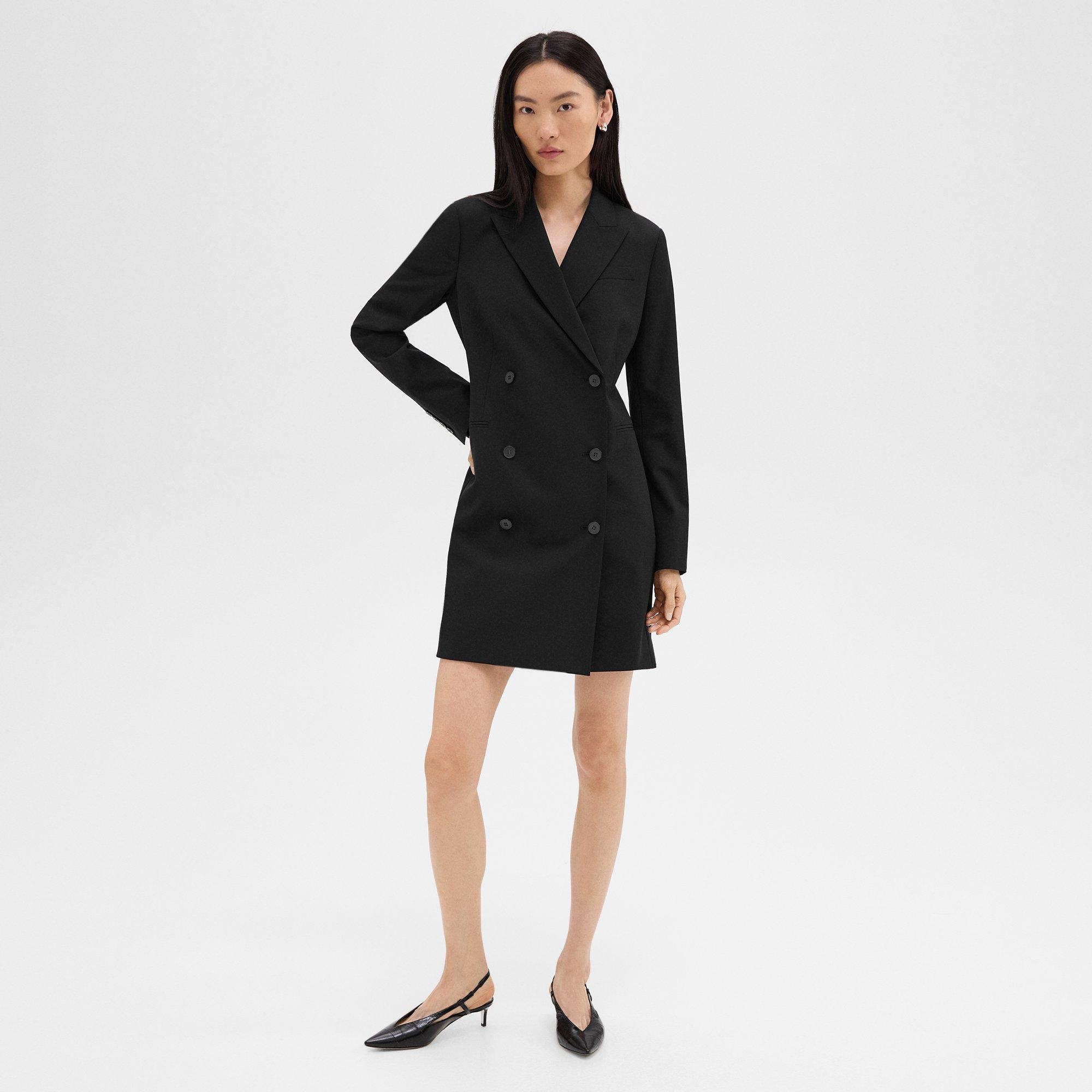Blazer Dress in Stretch Wool - 2