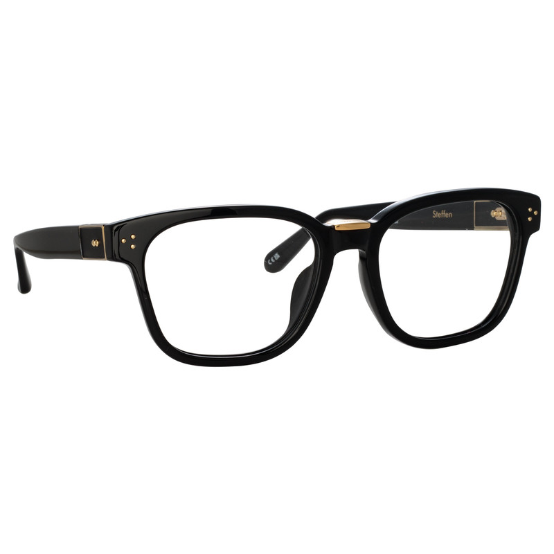 LINDA FARROW STEFFEN OPTICAL D-FRAME IN BLACK outlook