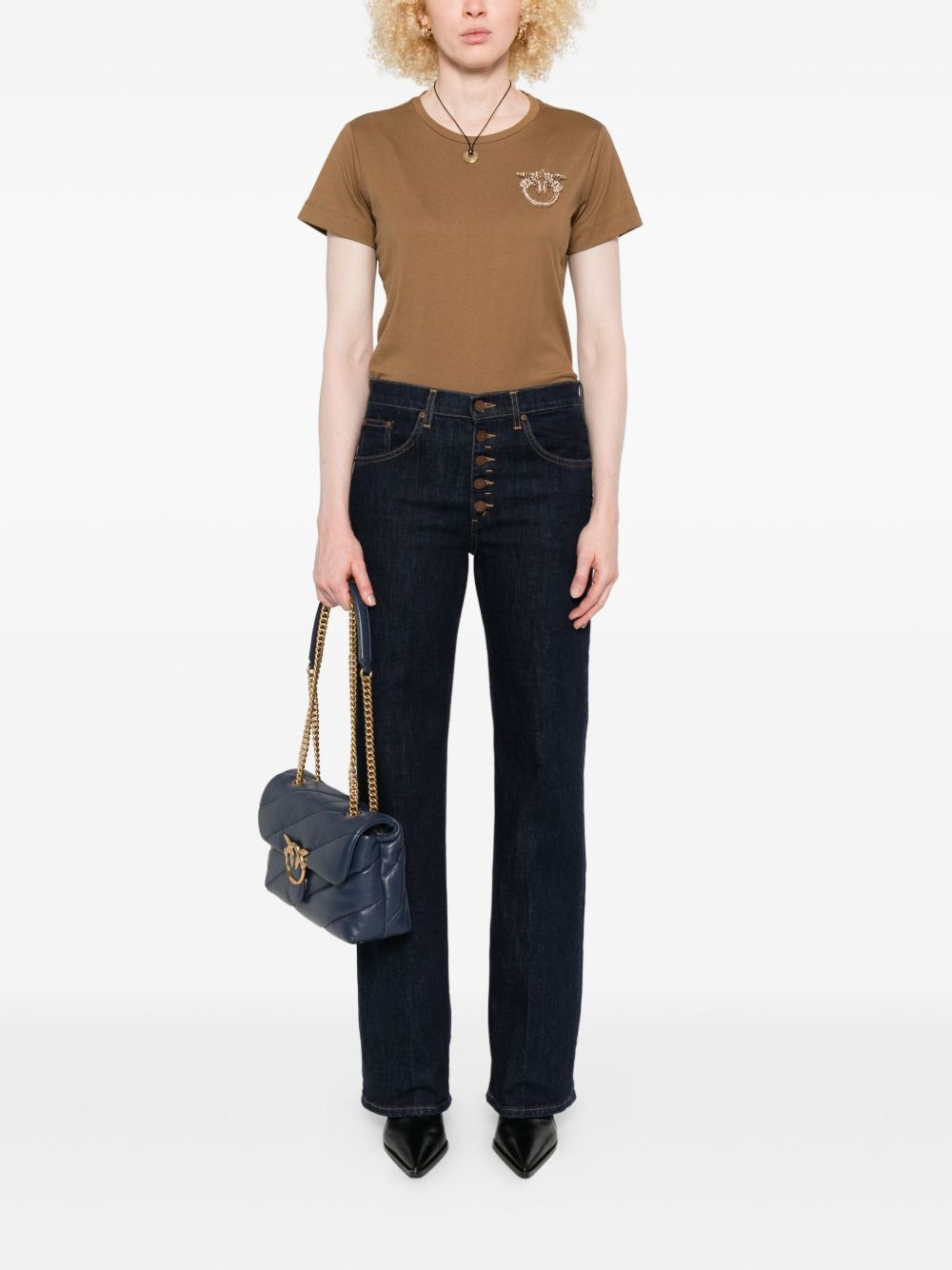embellished-logo T-shirt - 2