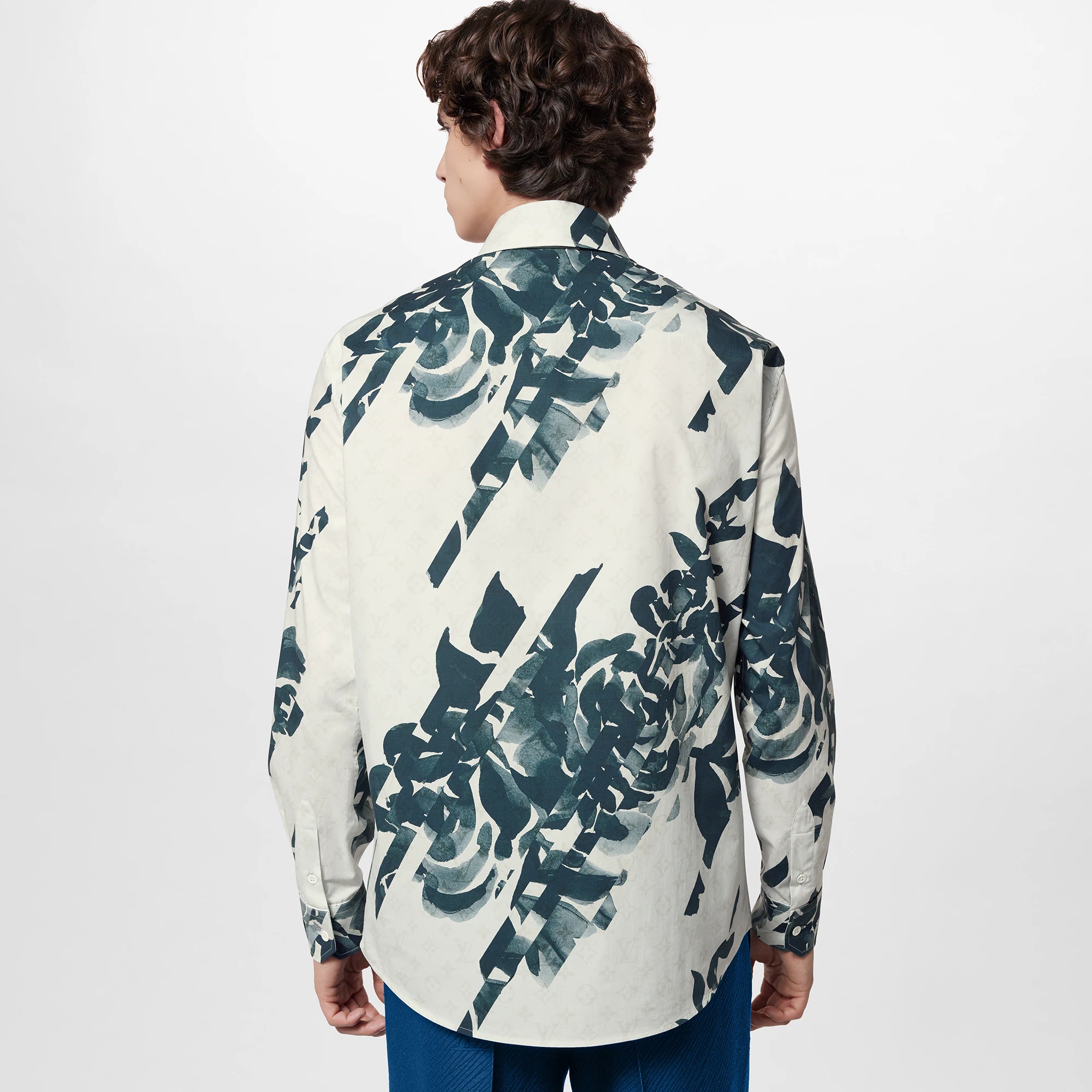 Long-Sleeved Printed Cotton Shirt - 2