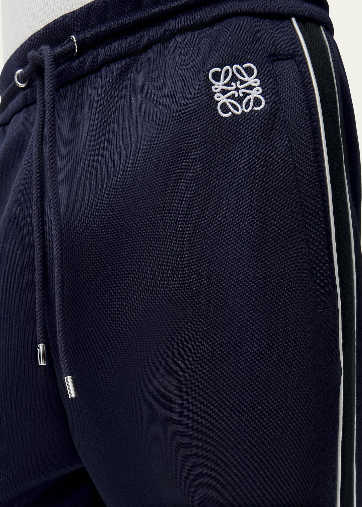Men's Navy Technical Jersey Tracksuit Pants - 3