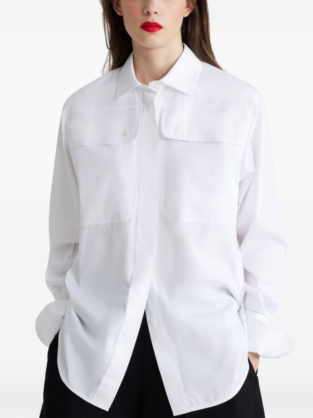 buttoned long-sleeve shirt - 3