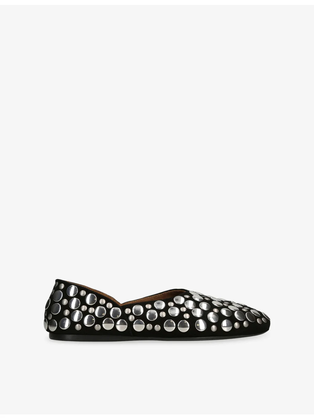 Stud Mary Jane Leather Flats - 1