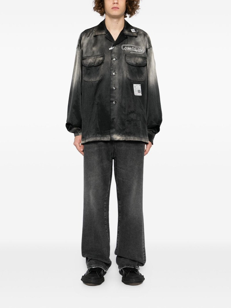 Maison MIHARAYASUHIRO faded satin shirt outlook