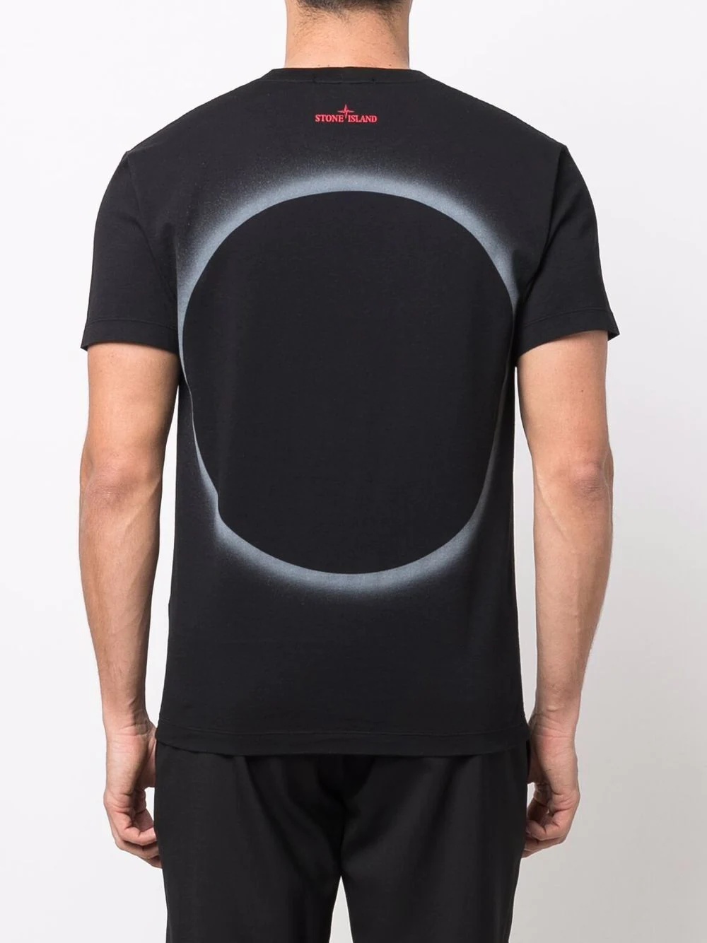 eclipse-print cotton T-shirt - 4