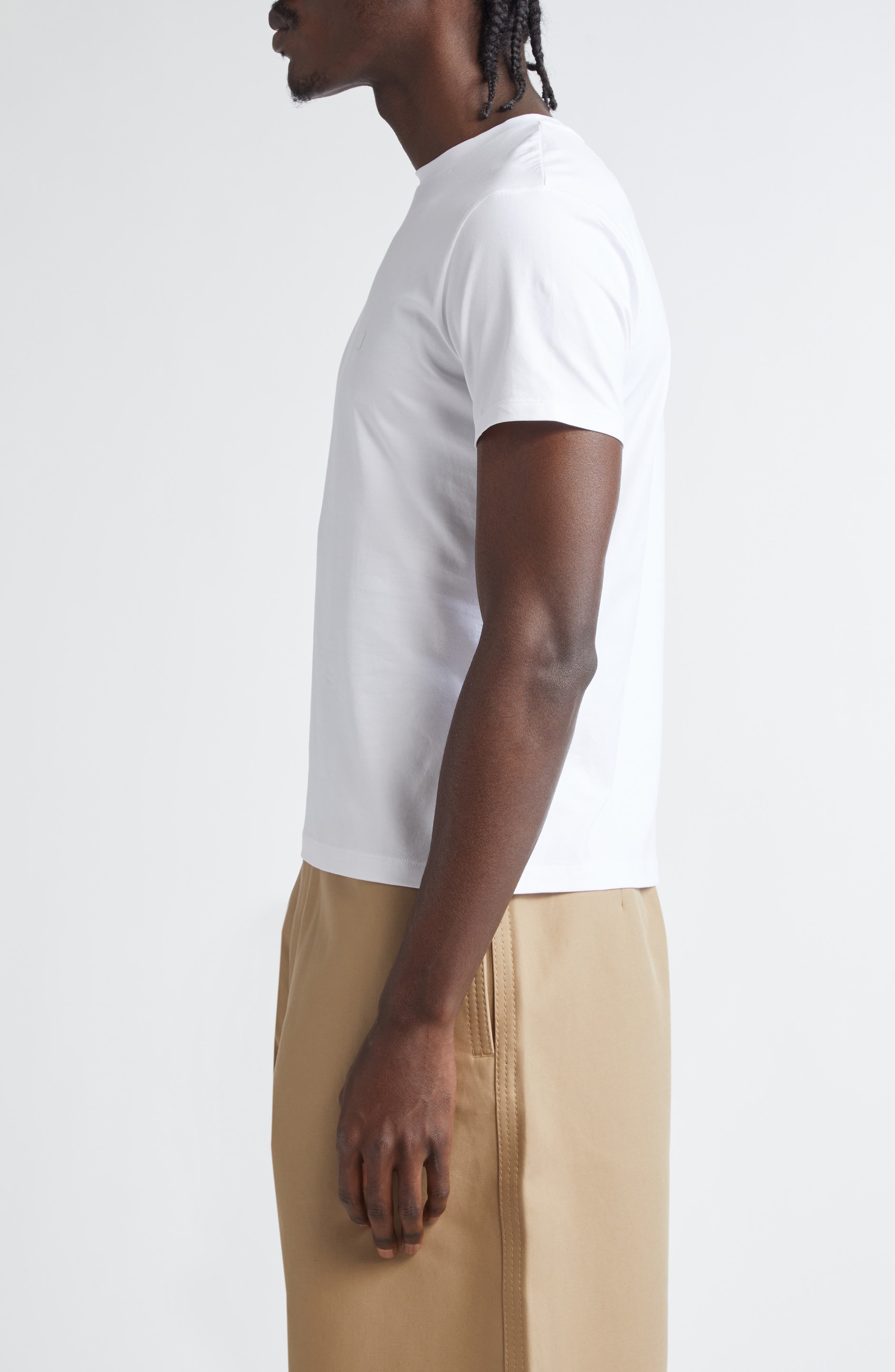 Acne Studios Eram U Face Patch T-Shirt in Optic White at Nordstrom - 3