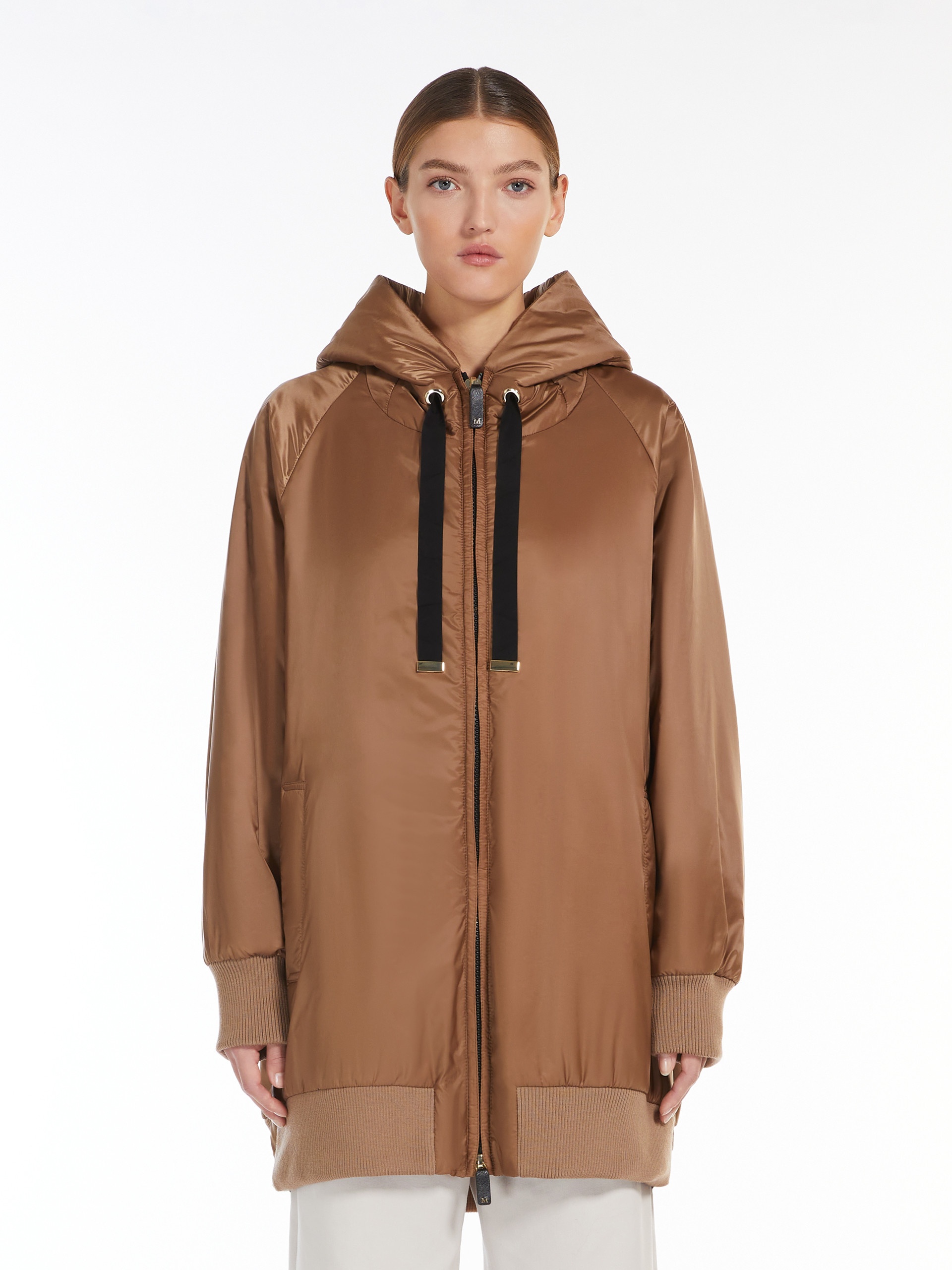 GREENMA Water-repellent canvas hooded parka - 3