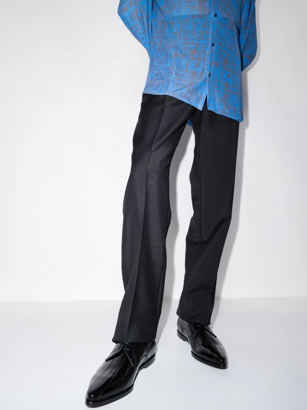 point-toe Derby shoes - 3
