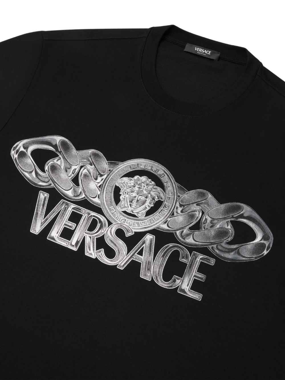 logo-print cotton T-shirt - 3