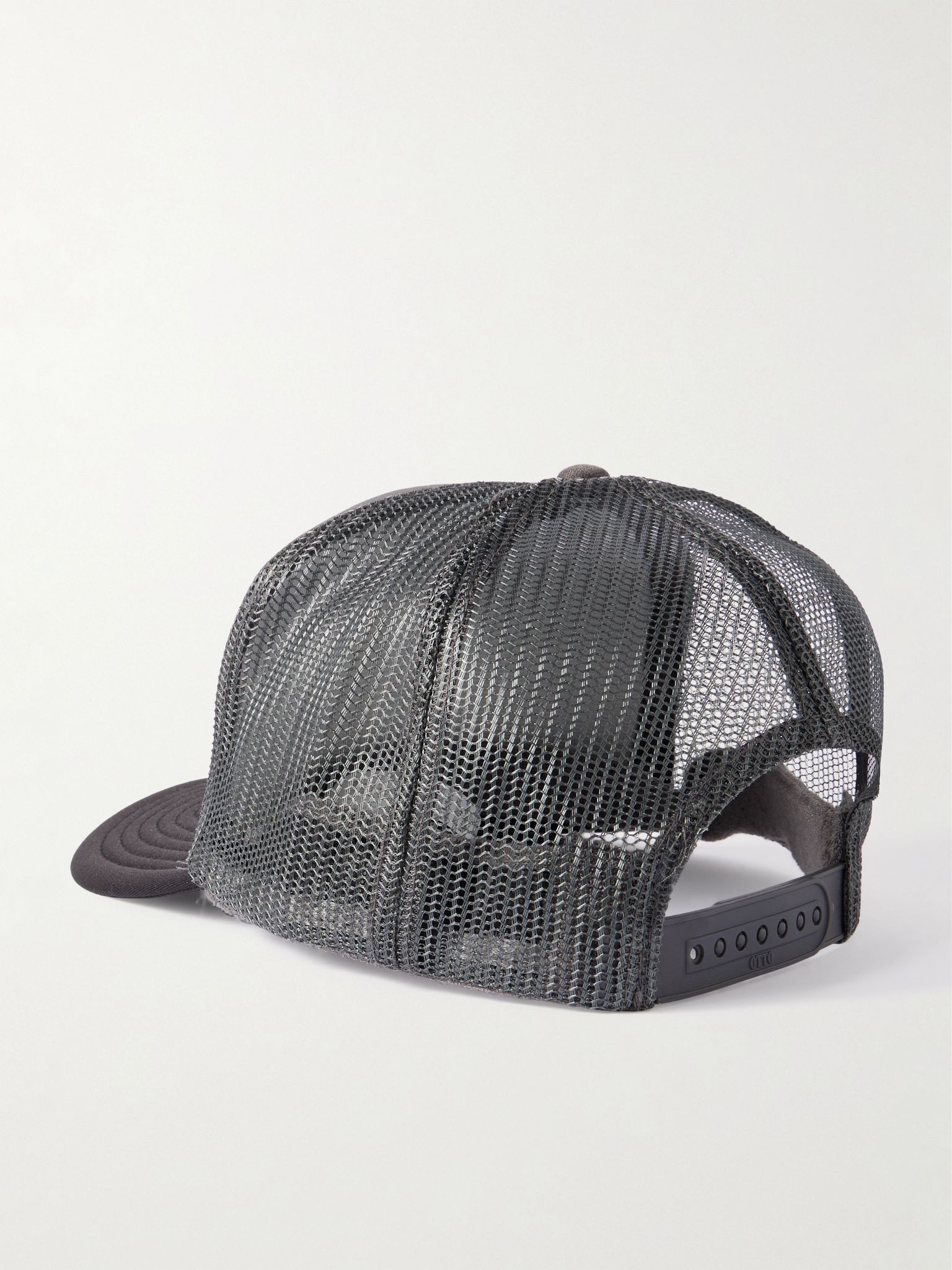 Kountry Pearl Clutcher Printed Canvas and Mesh Trucker Cap Gray - 3