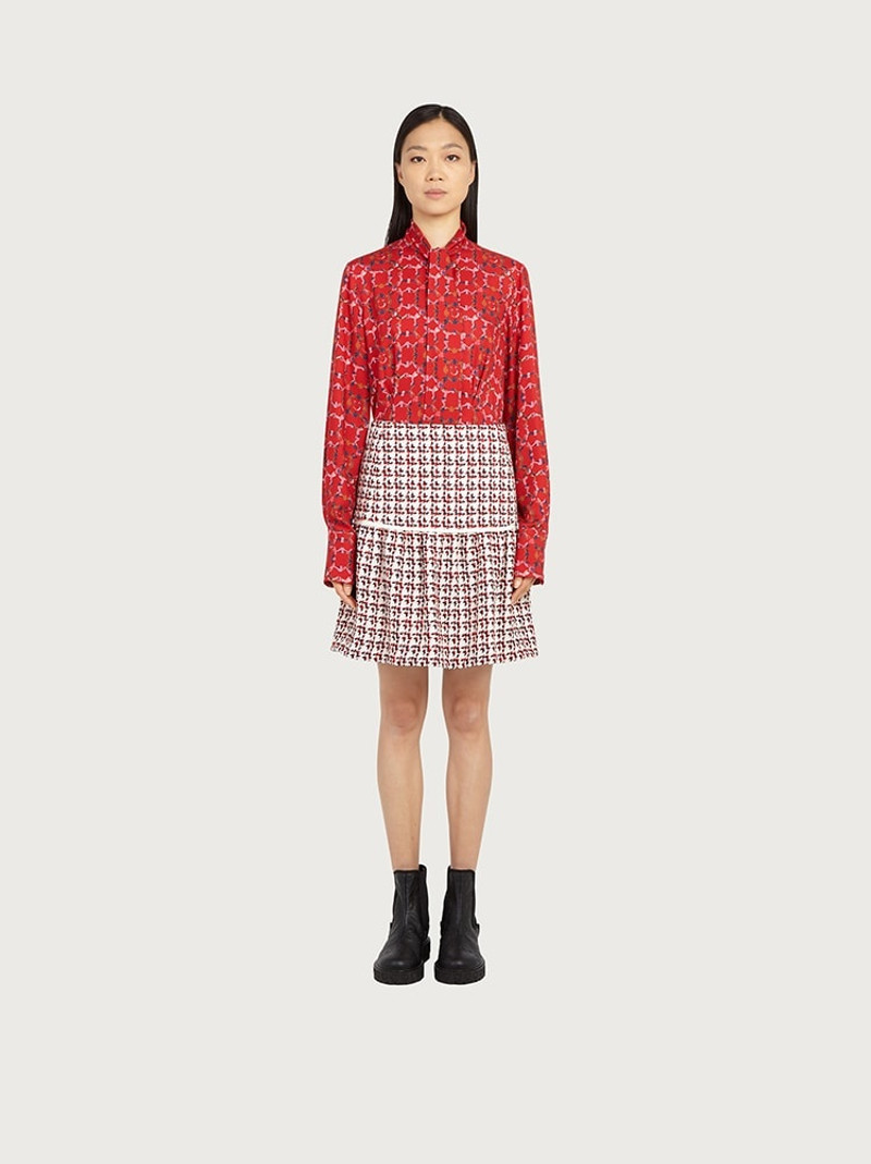 FERRAGAMO SKIRT WITH FLOUNCE outlook