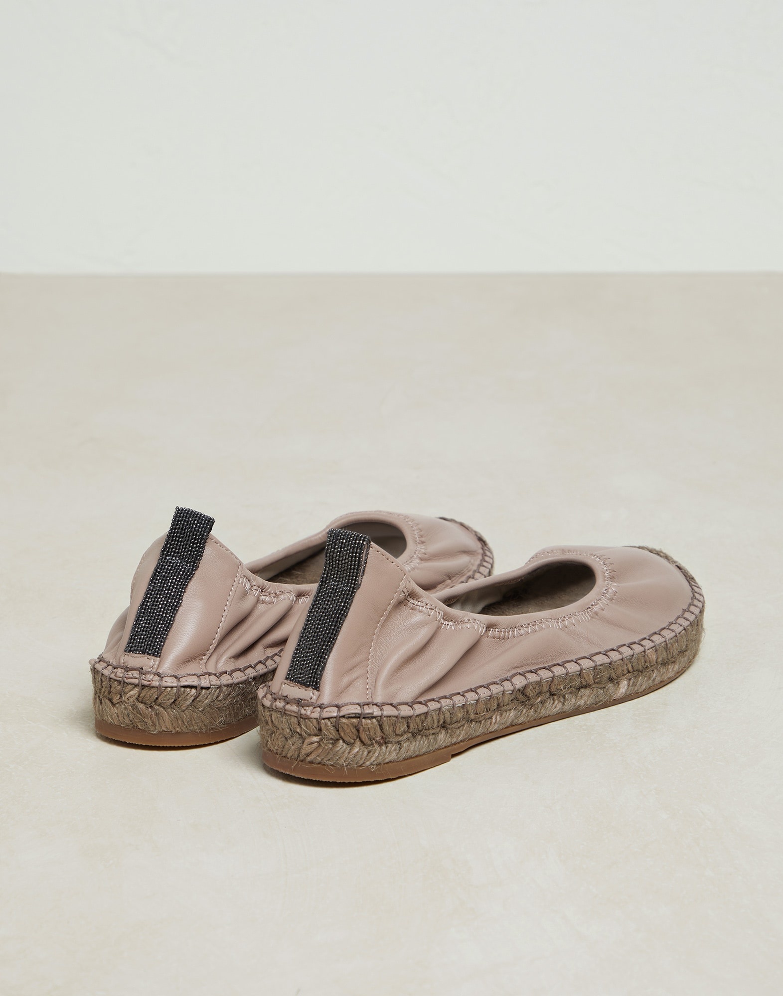 Nappa leather espadrilles with monili - 3