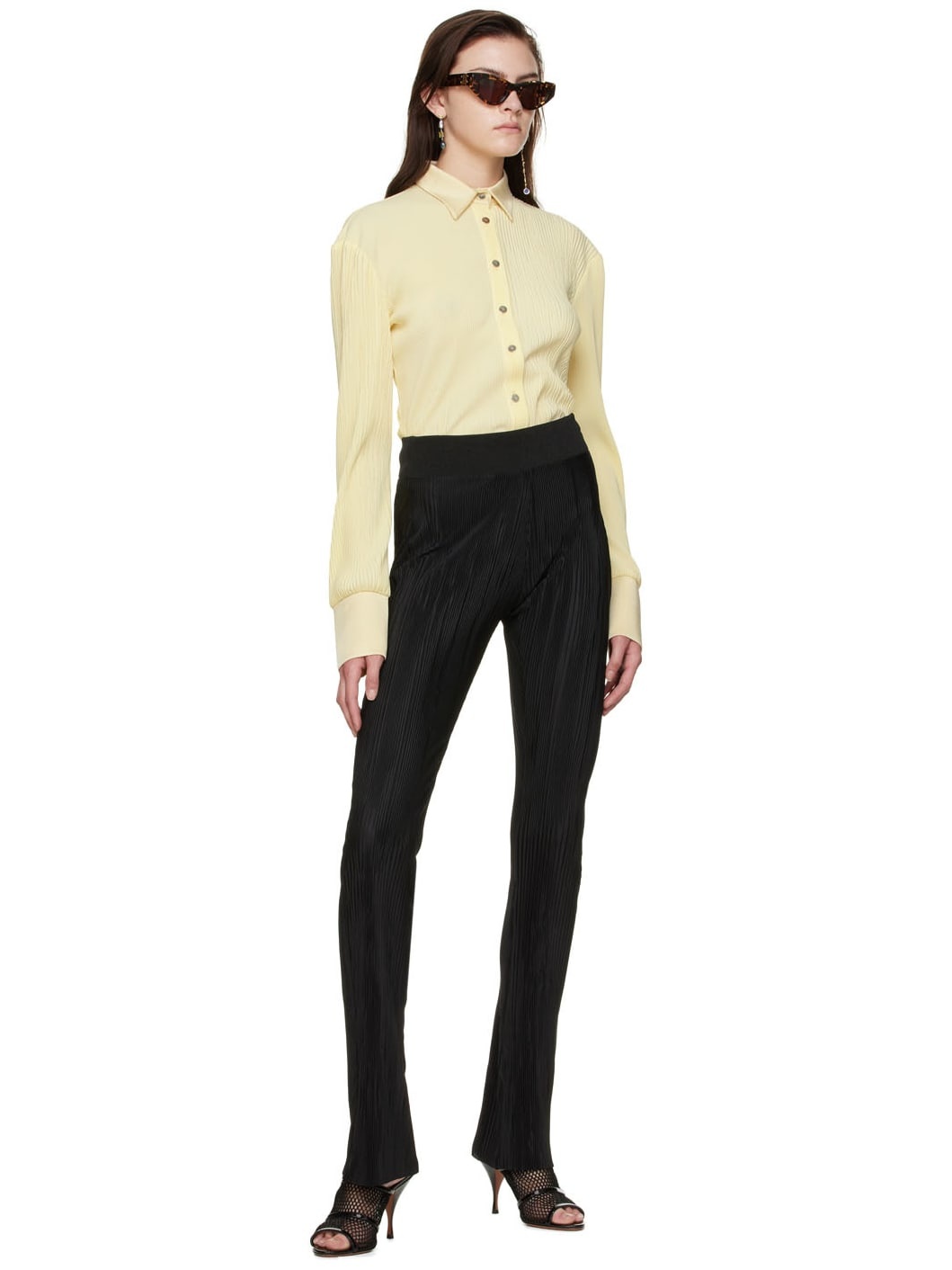 Yellow Polyester Shirt - 5
