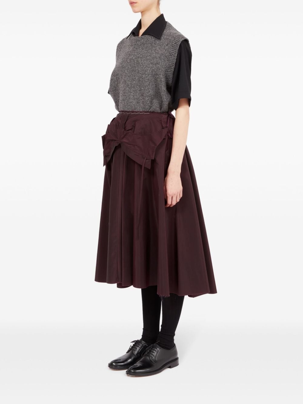 A-line midi skirt - 6
