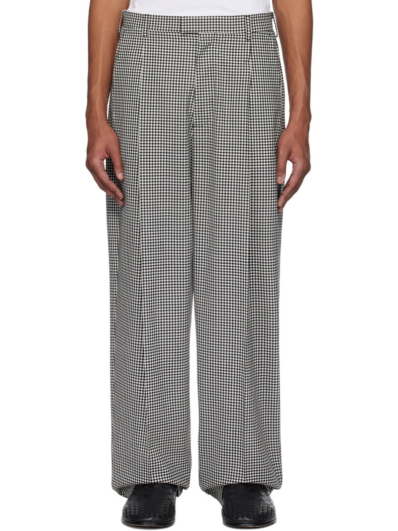 Black & White Gingham Trousers 1