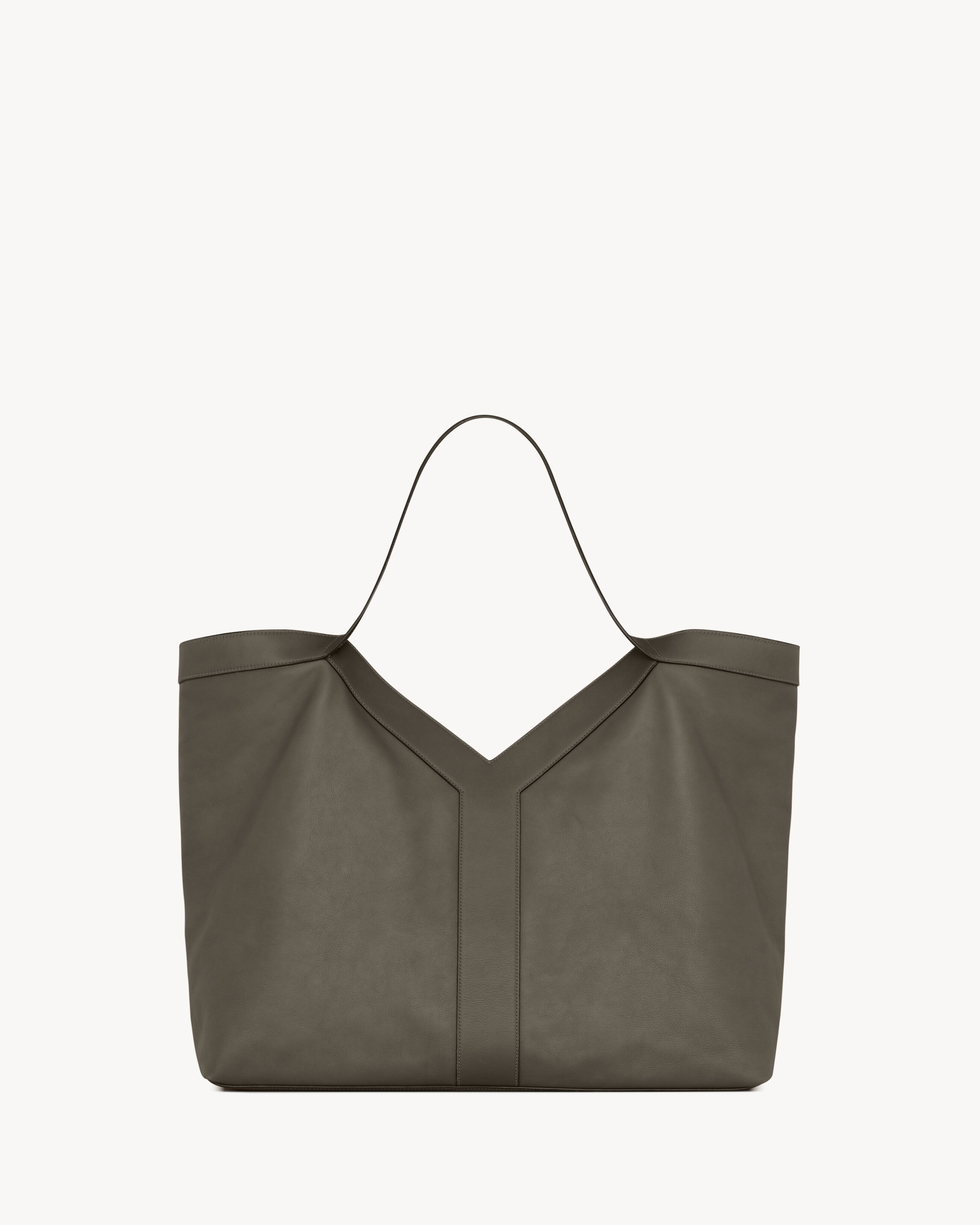 Y LARGE TOTE IN SMOOTH LEATHER - 2