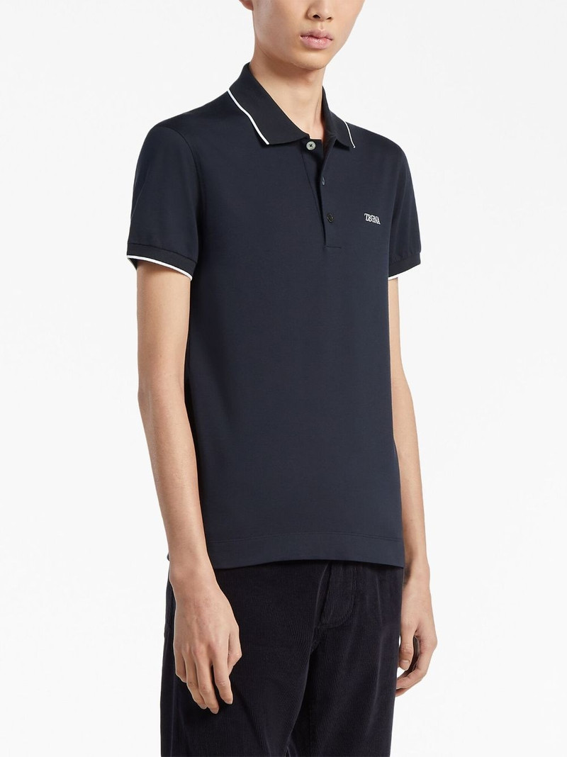 ZEGNA stretch-cotton polo shirt outlook