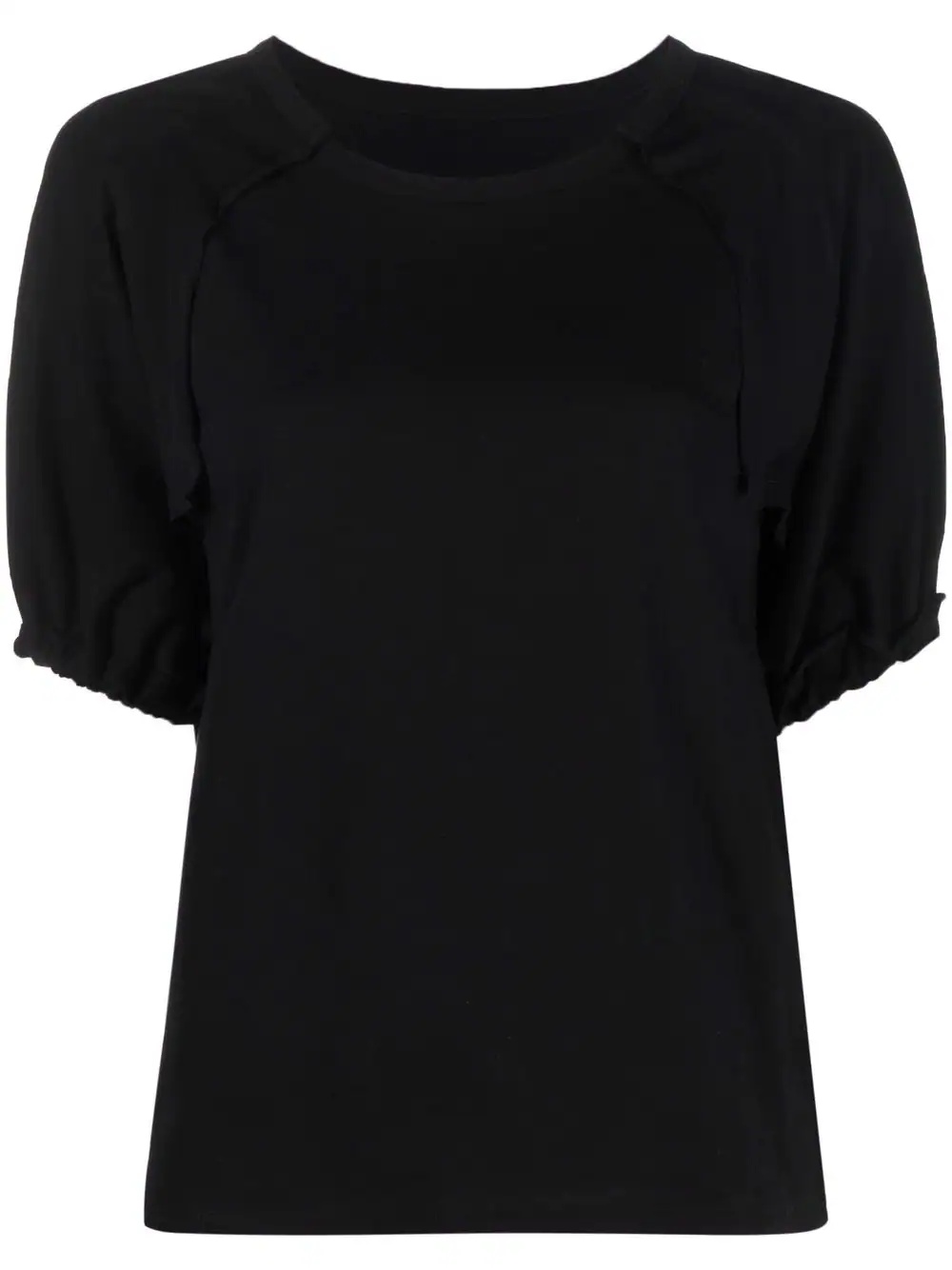 puff-sleeve T-shirt - 1