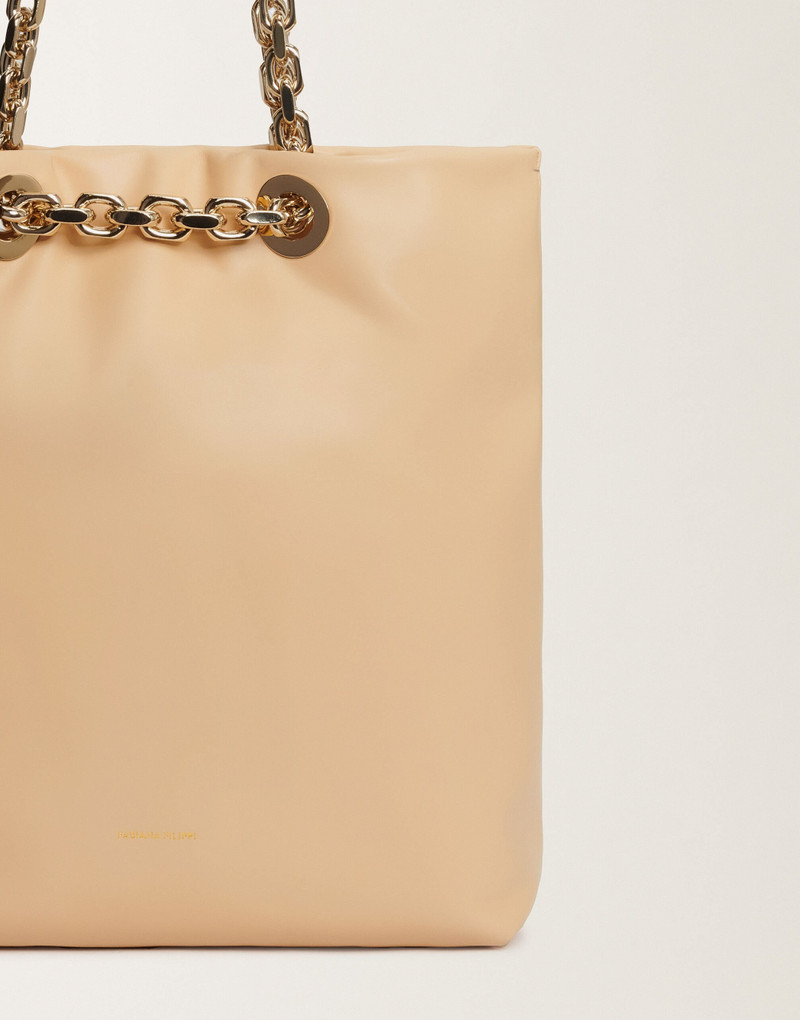 Nappa leather eyelet shopper 4