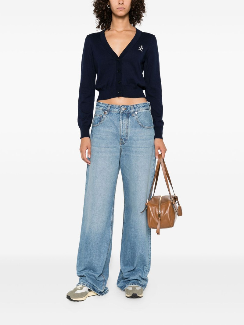 A.P.C. Joséphine anchor-embellished cardigan outlook
