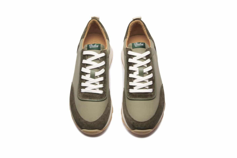 Paraboot Cosmos Khaki Velvet/Ventile - Rubber Sole outlook
