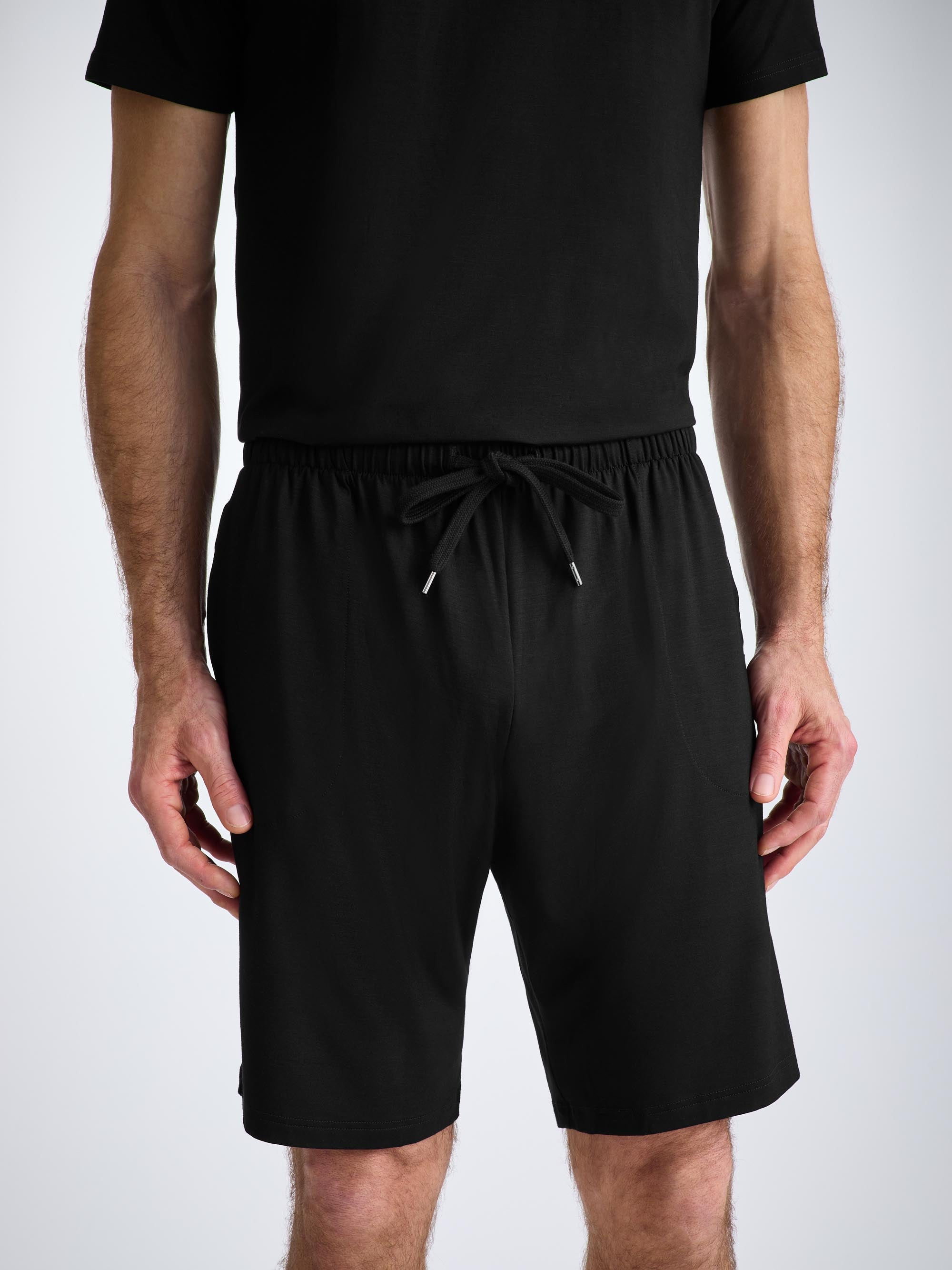 Men's Lounge Shorts Basel Micro Modal Stretch Black - 8