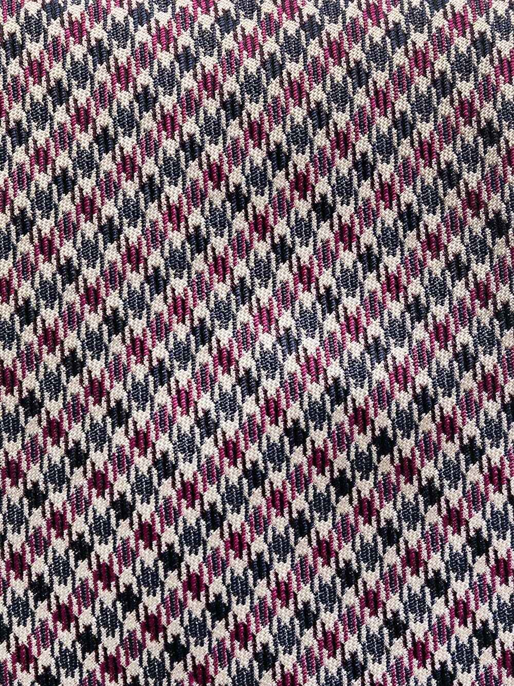 houndstooth print tie - 2