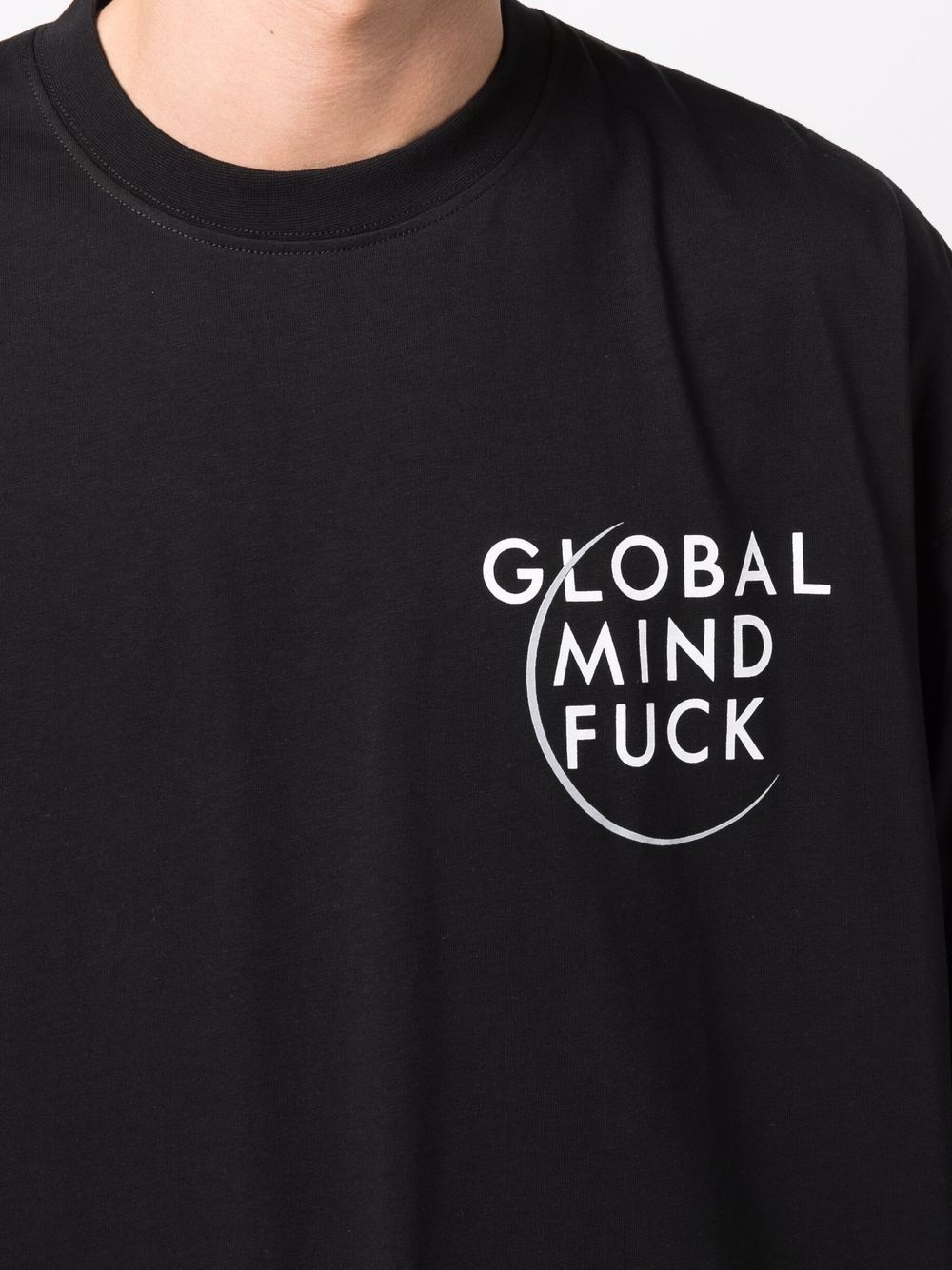 Global Mind-print cotton T-shirt - 6