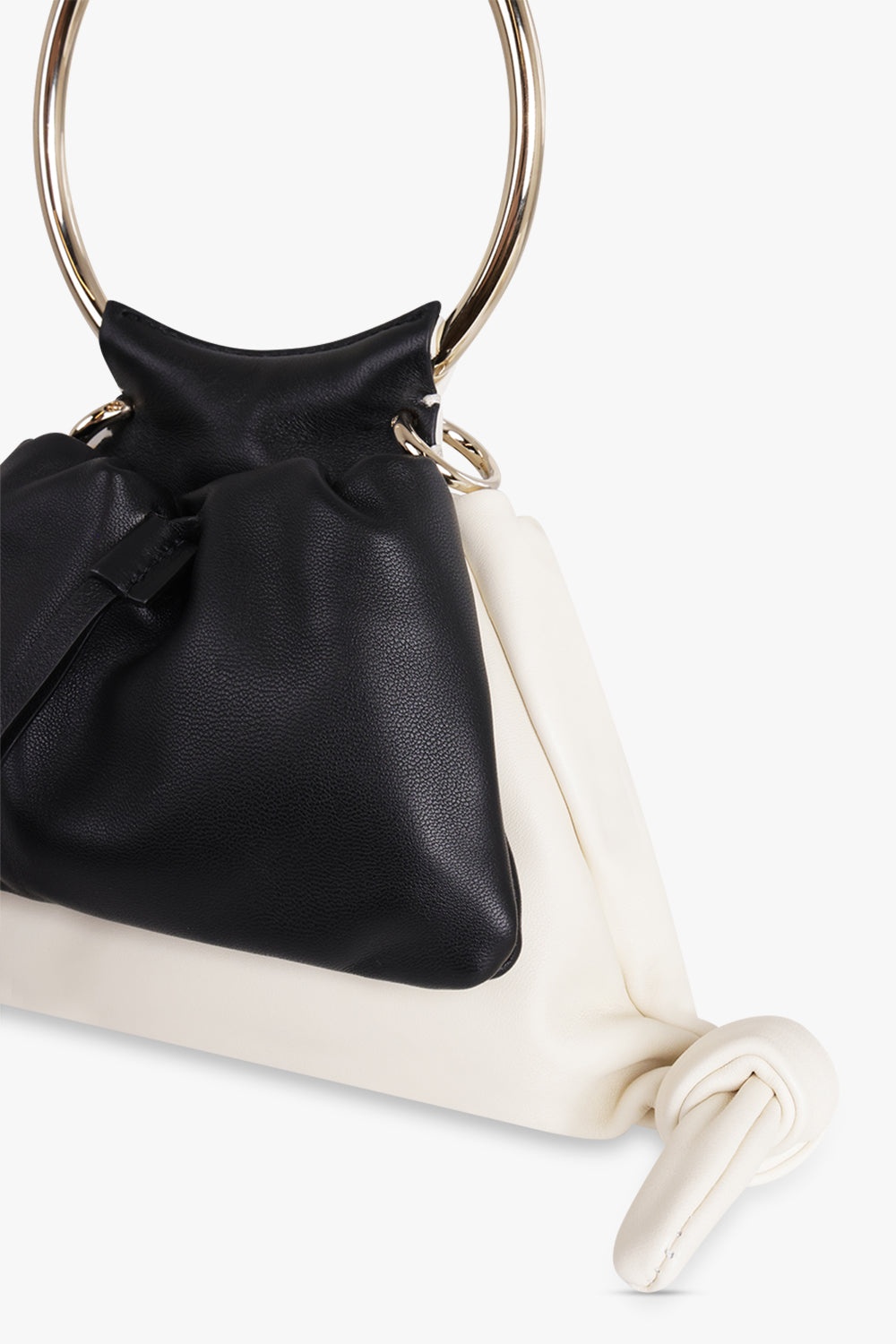 ARLENE BICOLOUR SUEDE BAG | WHITE/BLACK - 5