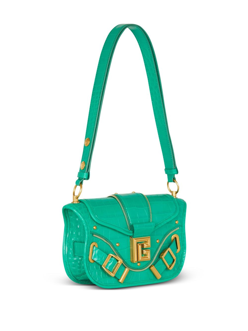 Blaze crocodile-effect shoulder bag - 3