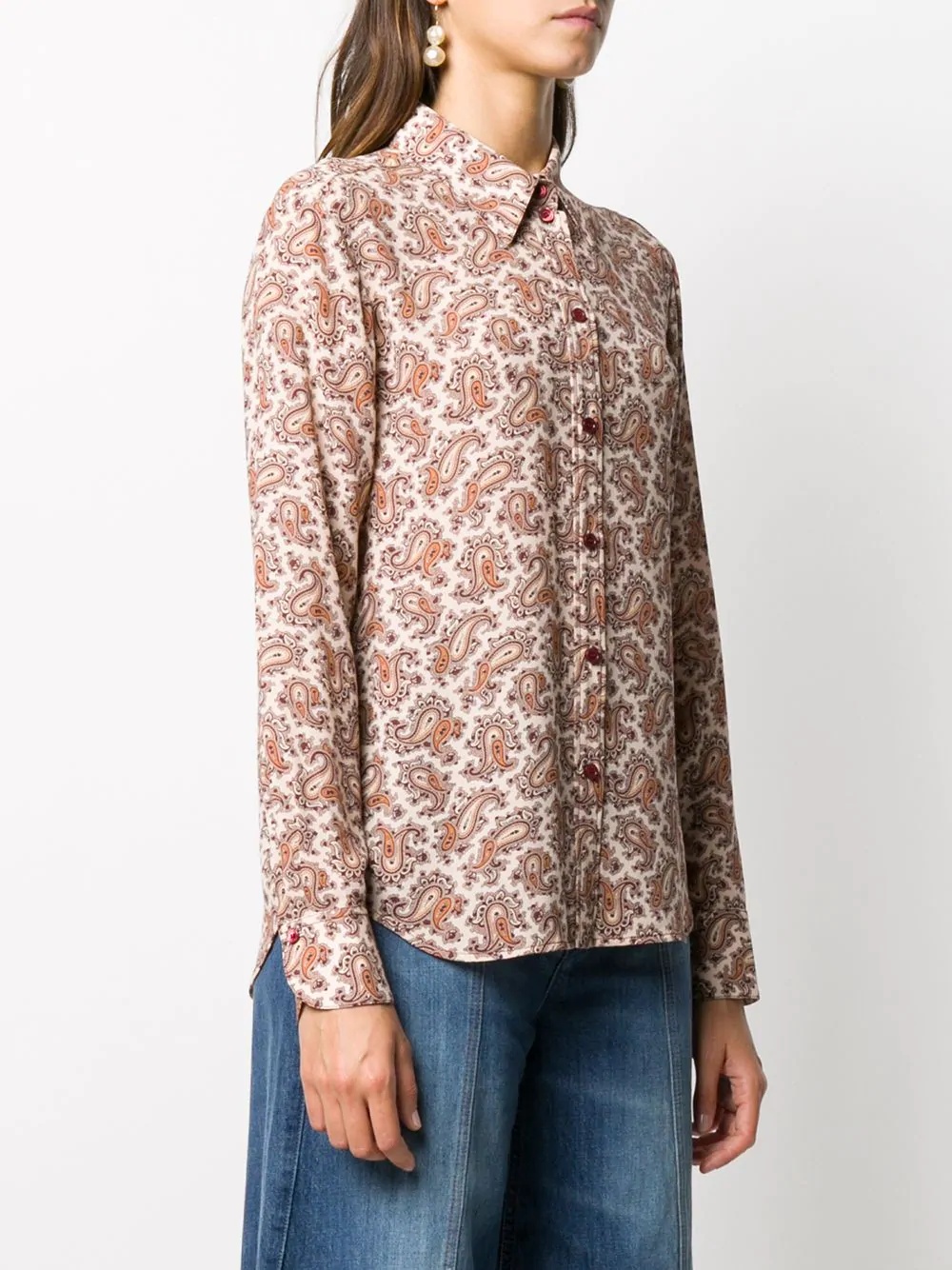 paisley print shirt - 3